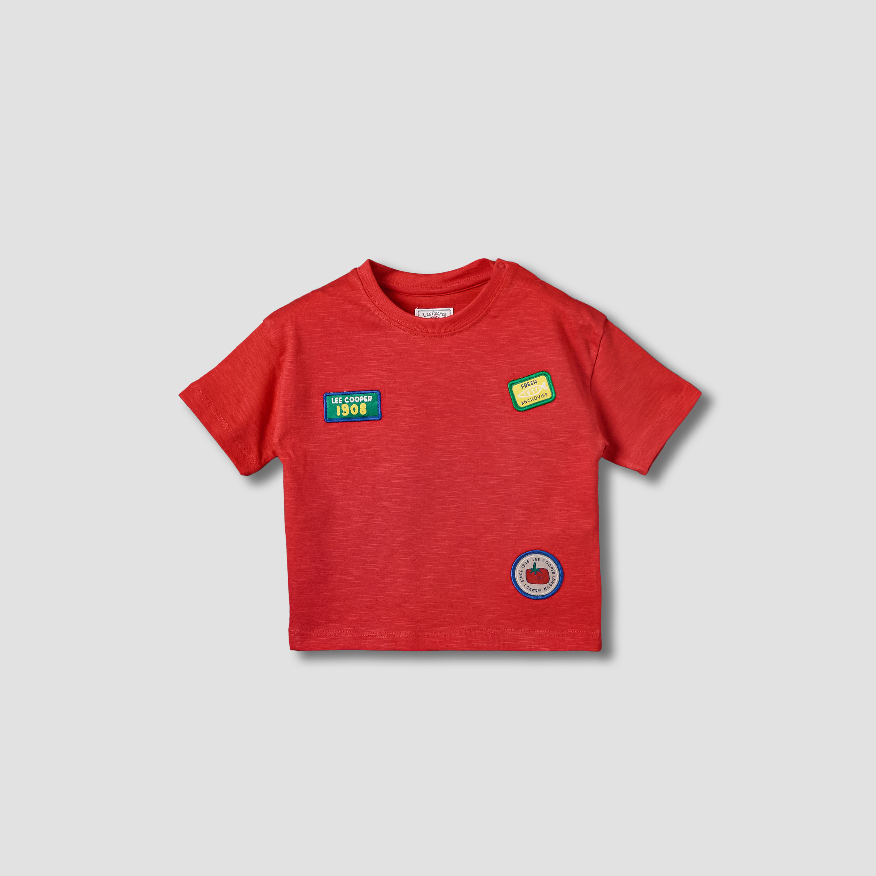 Lee Cooper Crew Neck Short Sleeves T-shirt with Logo Applique-baby-boys-clothing-tshirtsandpolos-image-2