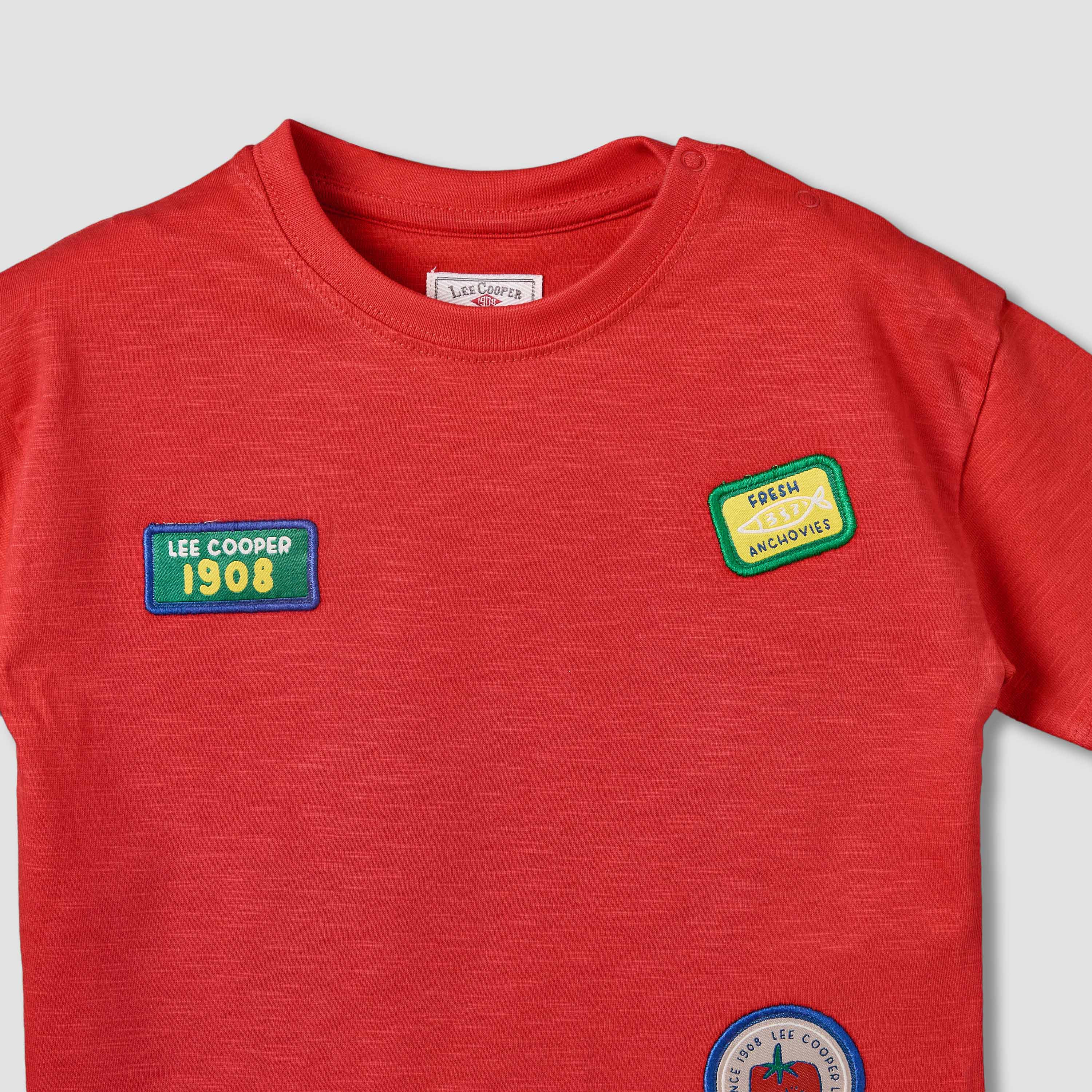 Lee Cooper Crew Neck Short Sleeves T-shirt with Logo Applique-baby-boys-clothing-tshirtsandpolos-image-4