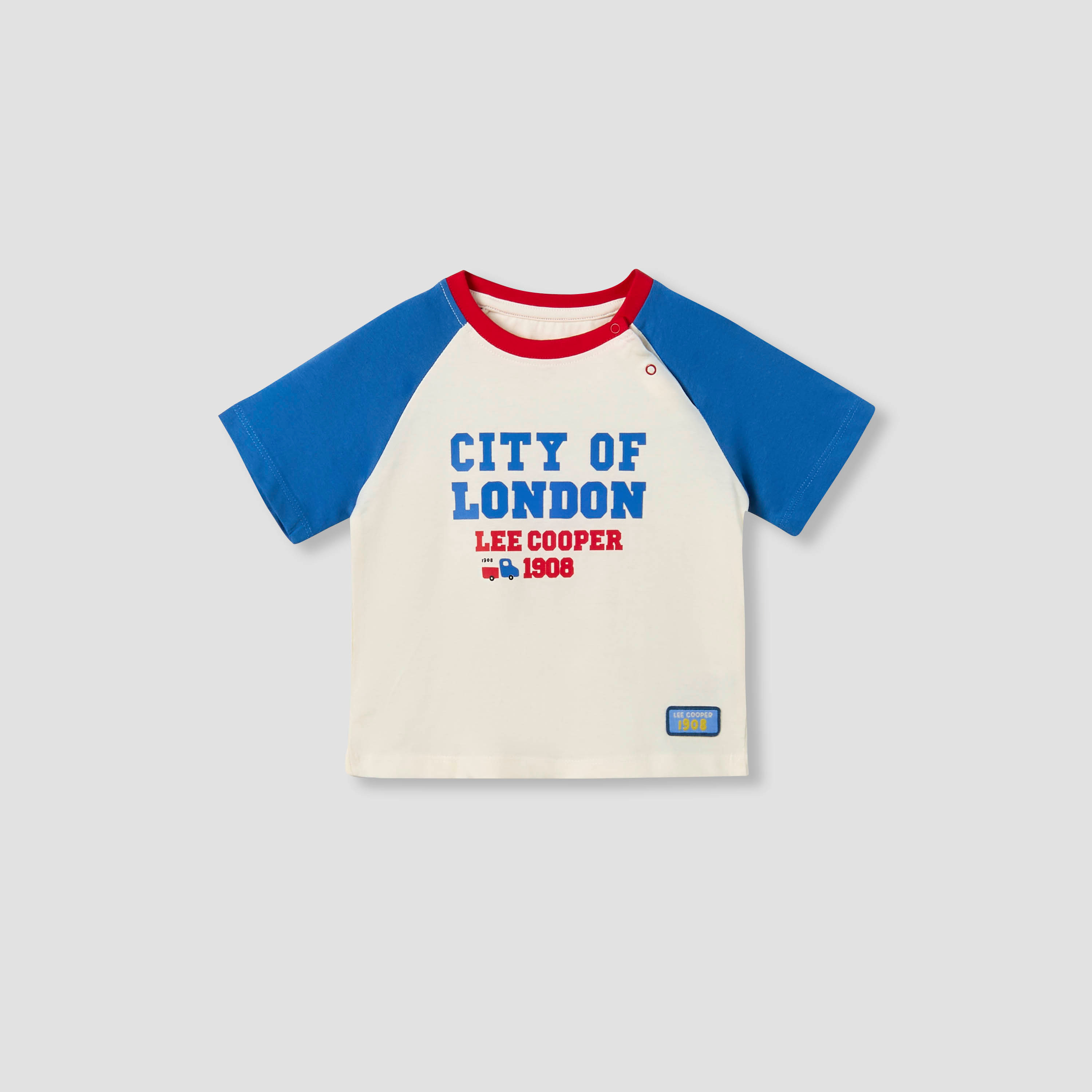 Lee Cooper Crew Neck Short Sleeves T-shirt with Typographic Print-baby-boys-clothing-tshirtsandpolos-image-2