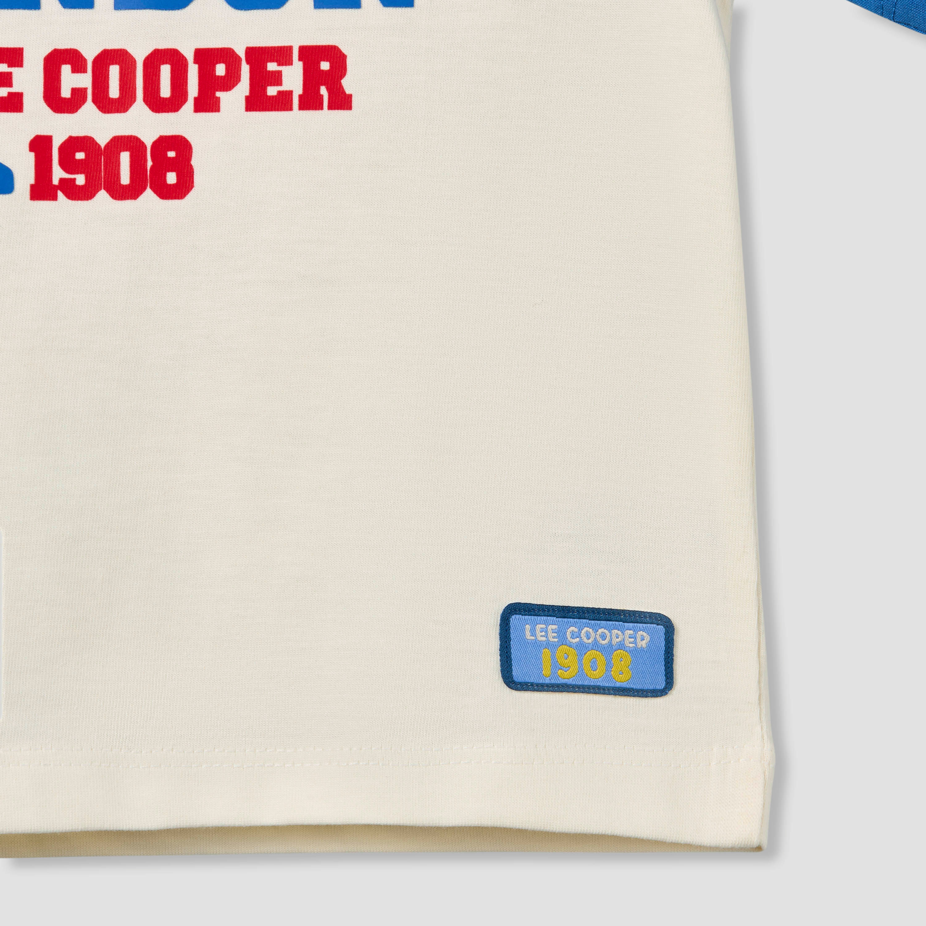 Lee Cooper Crew Neck Short Sleeves T-shirt with Typographic Print-baby-boys-clothing-tshirtsandpolos-image-5