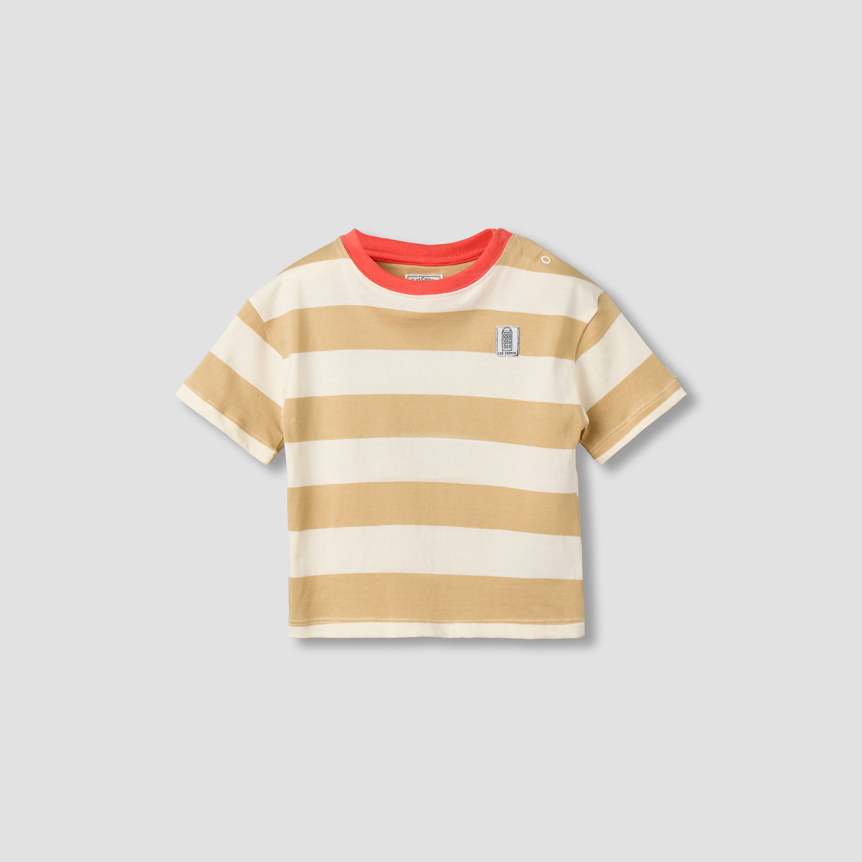 Lee Cooper Crew Neck Short Sleeves T-shirt with Stripes-baby-boys-clothing-tshirtsandpolos-image-2