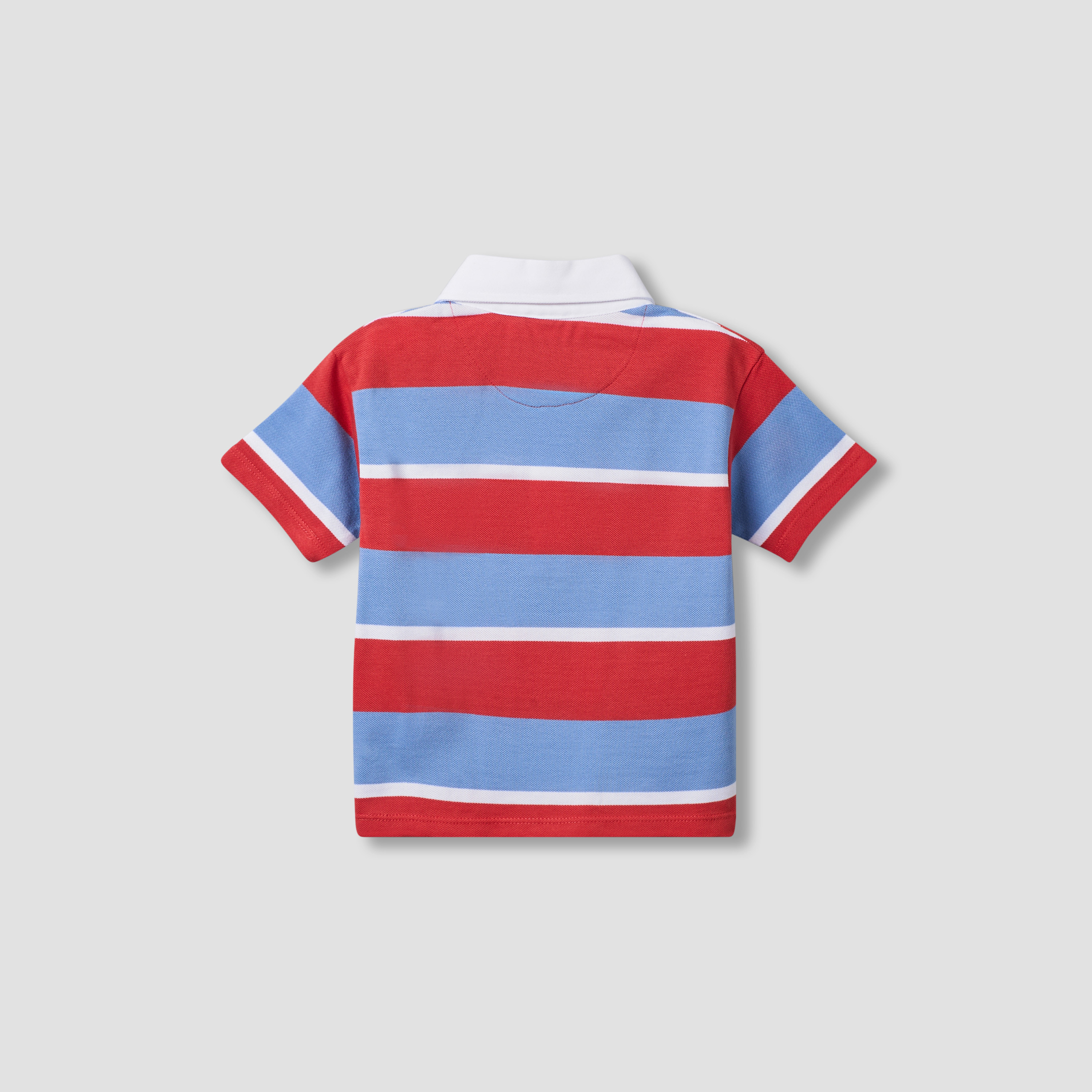 Lee Cooper Polo Collar Short T-Shirt with Stripes-baby-boys-clothing-tshirtsandpolos-image-2