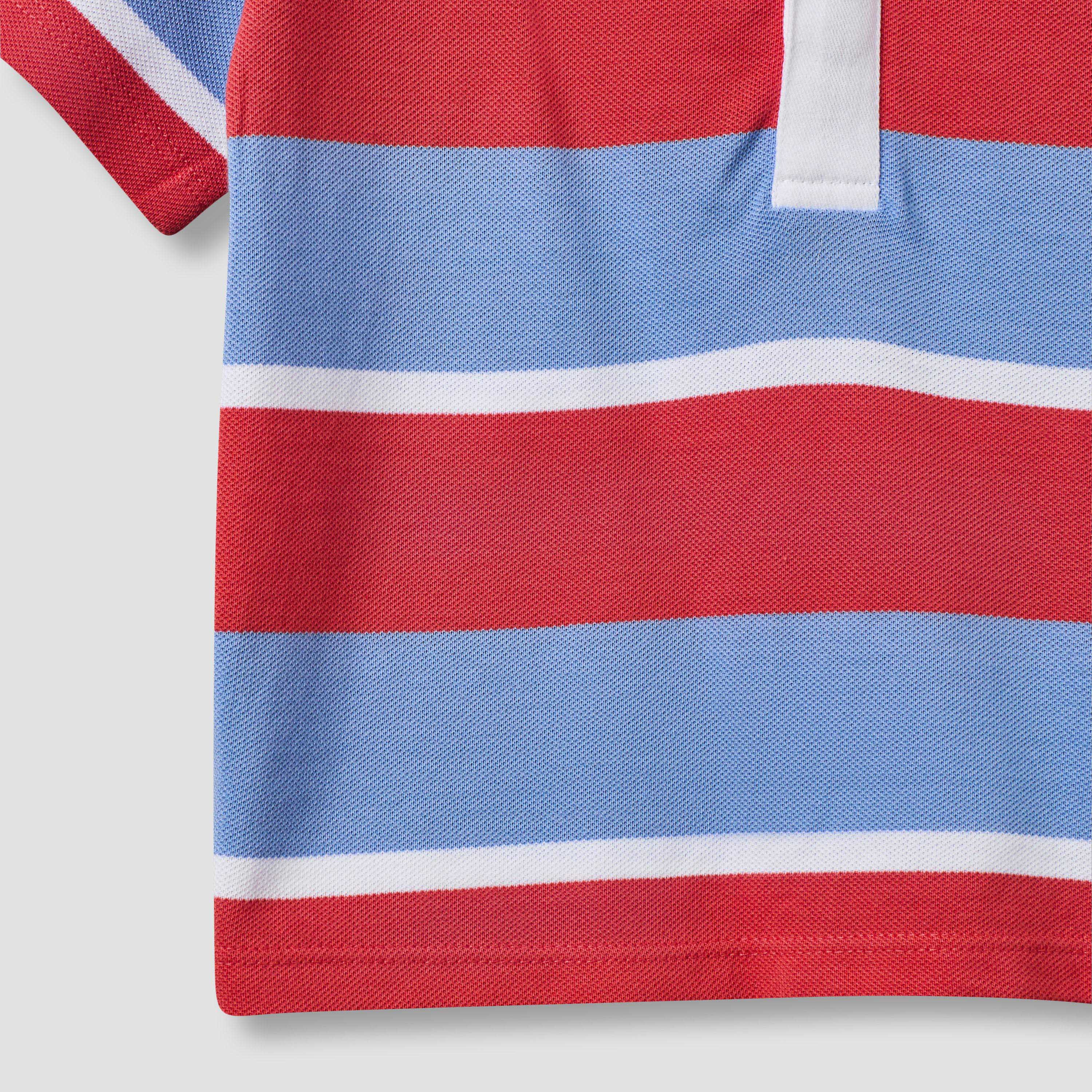 Lee Cooper Polo Collar Short T-Shirt with Stripes-baby-boys-clothing-tshirtsandpolos-image-4