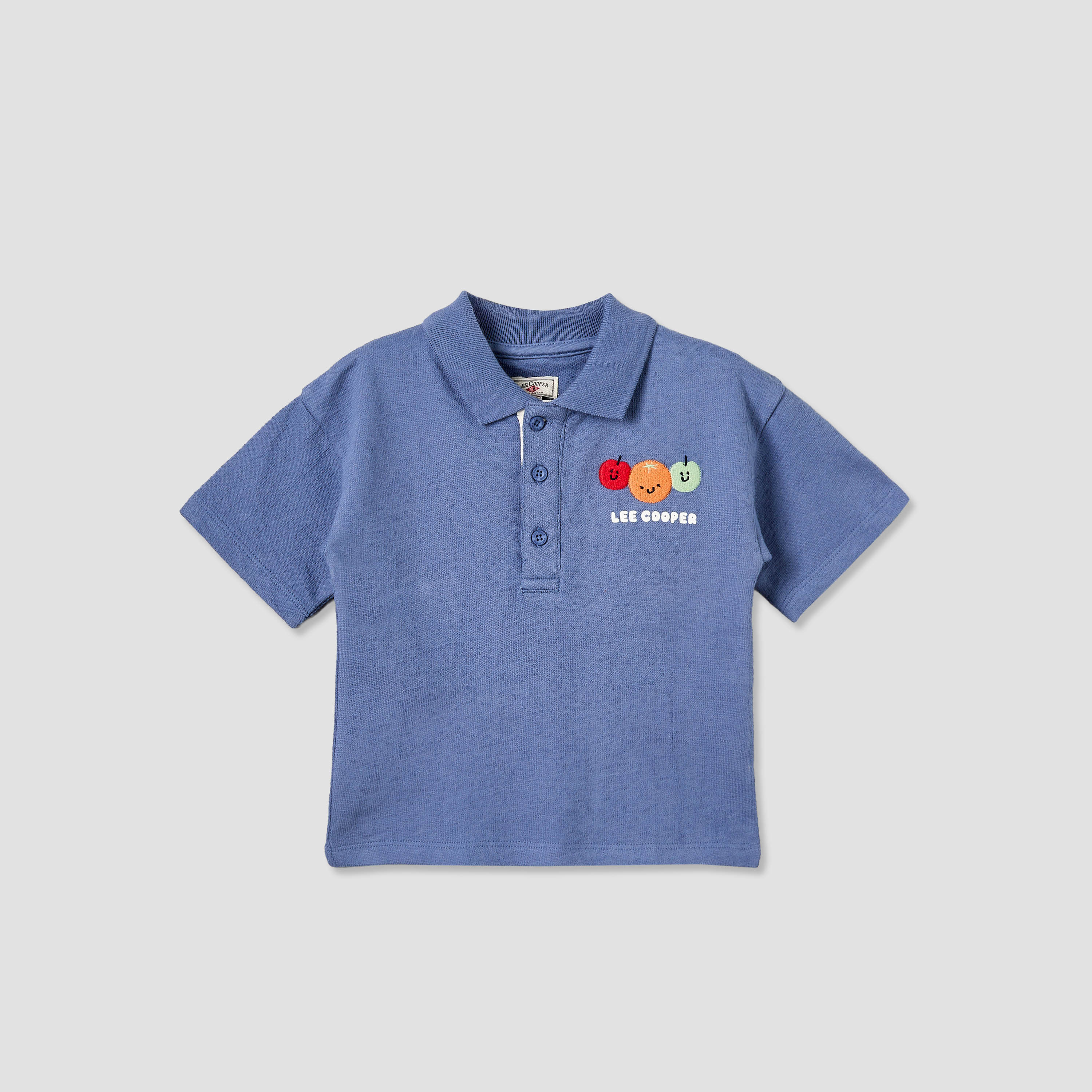 Lee Cooper Collared Short Sleeves Polo T-shirt with Embroidery Detail-baby-boys-clothing-tshirtsandpolos-image-2