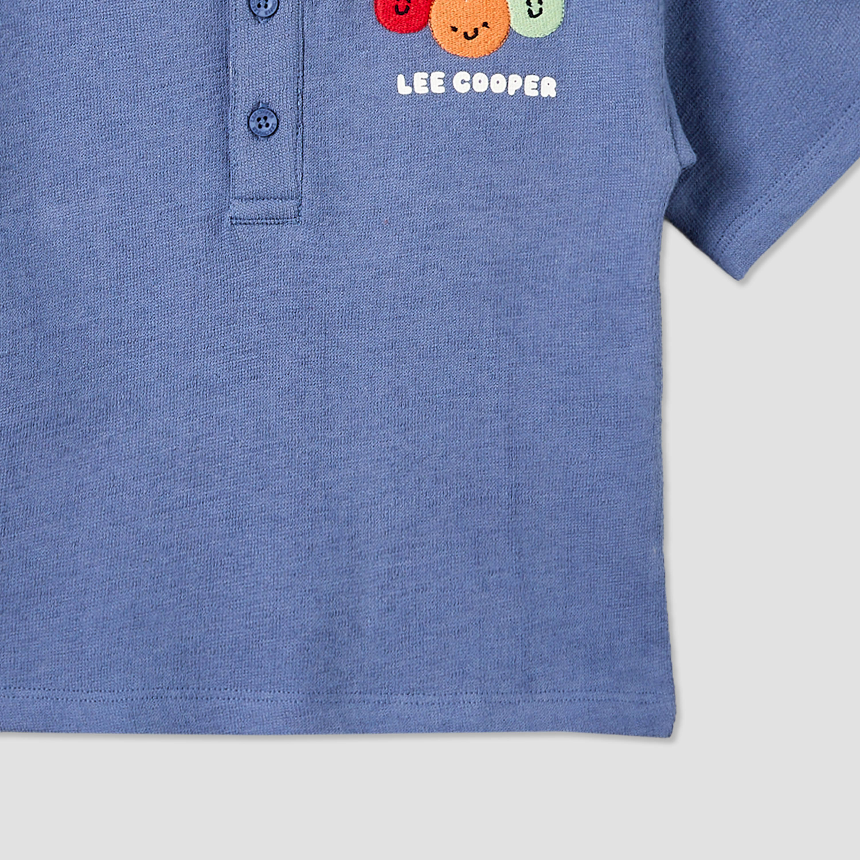 Lee Cooper Collared Short Sleeves Polo T-shirt with Embroidery Detail-baby-boys-clothing-tshirtsandpolos-image-5