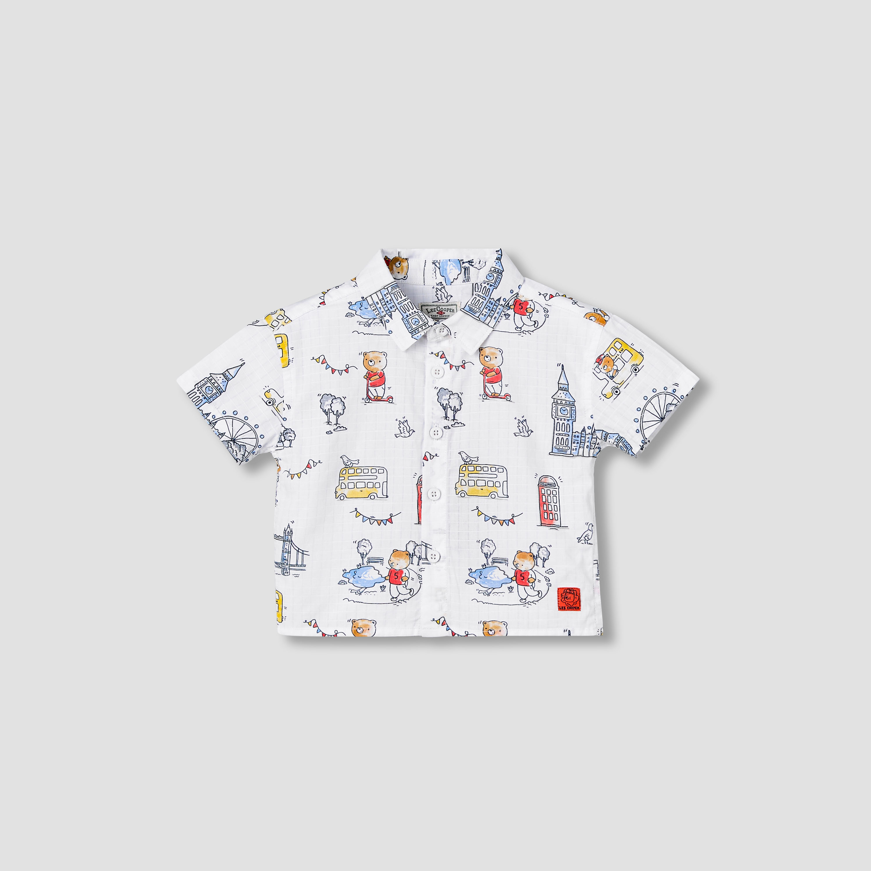 Lee Cooper Short Sleeves Shirt with Print-baby-boys-clothing-shirts-image-2