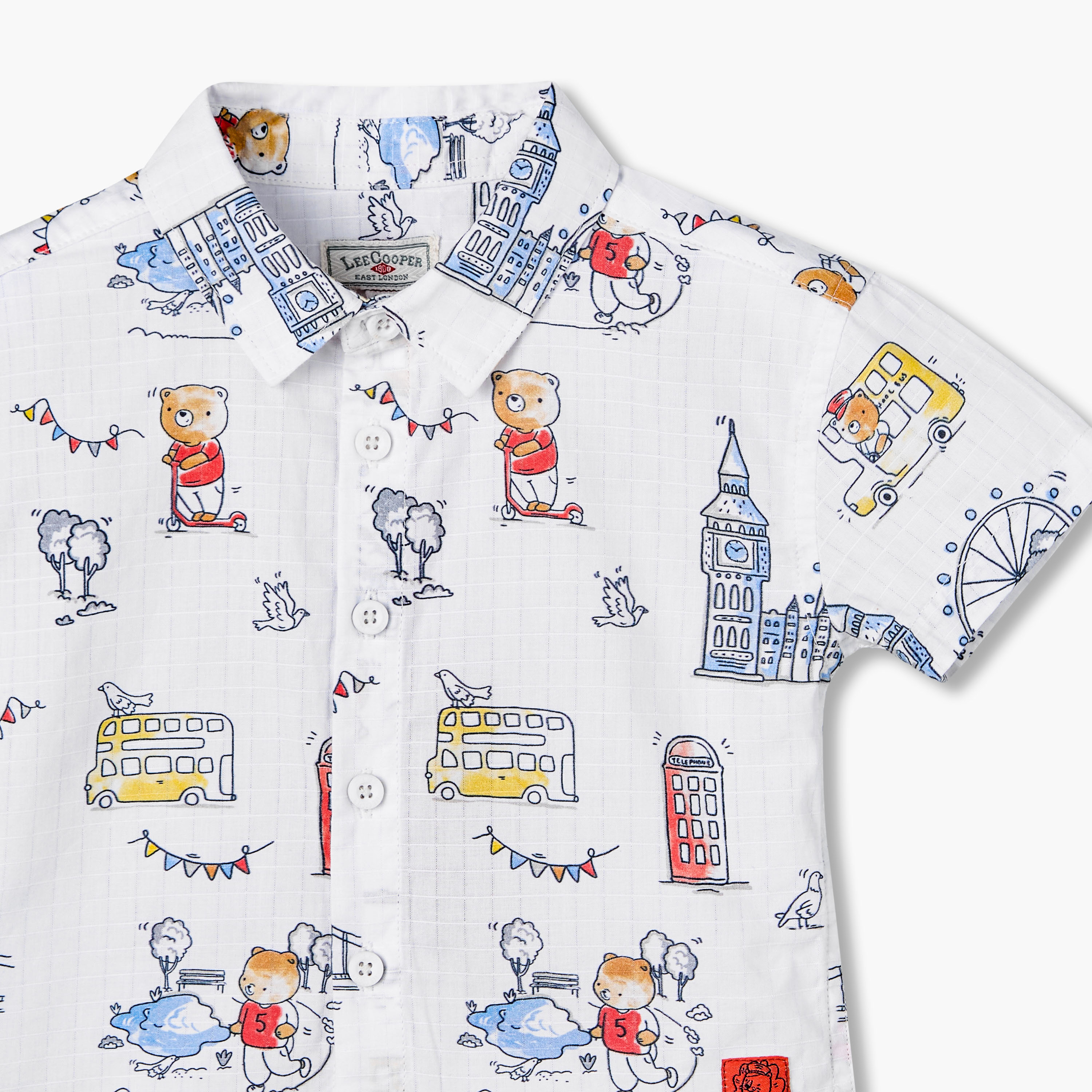 Lee Cooper Short Sleeves Shirt with Print-baby-boys-clothing-shirts-image-4