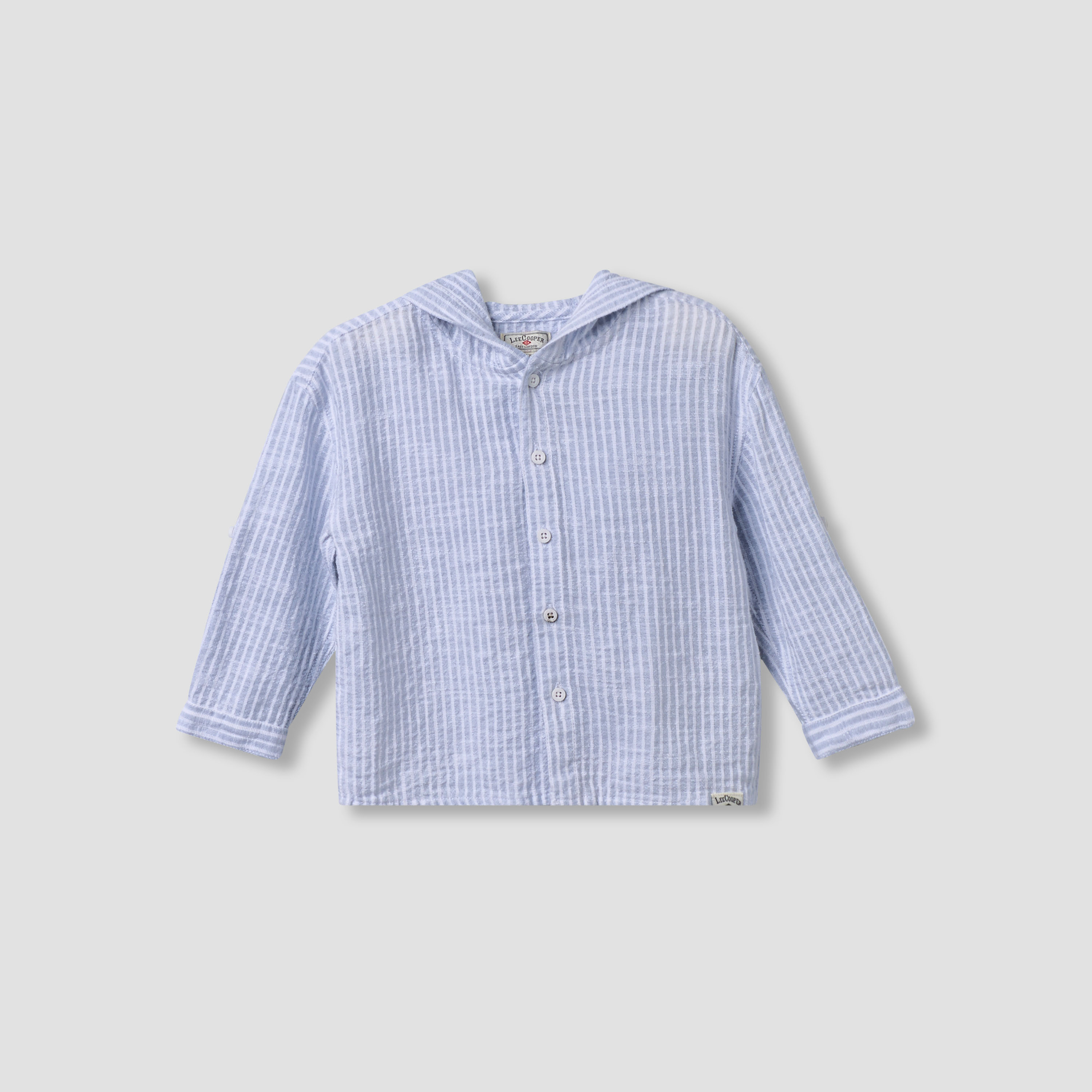 Lee Cooper Long Sleeves Shirt with Stripes-baby-boys-clothing-shirts-image-1