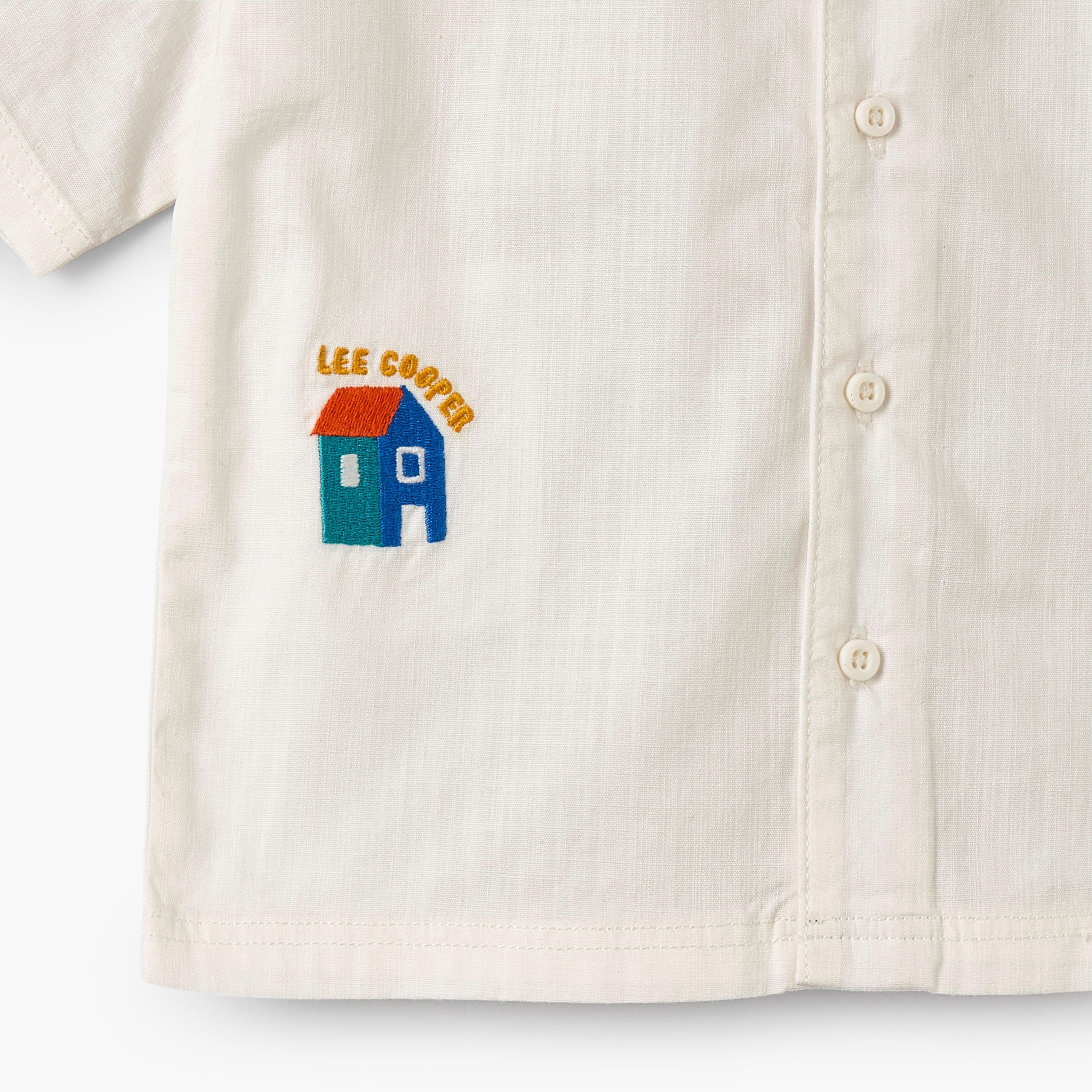 Lee Cooper Short Sleeves Shirt with Embroidery-baby-boys-clothing-shirts-image-4