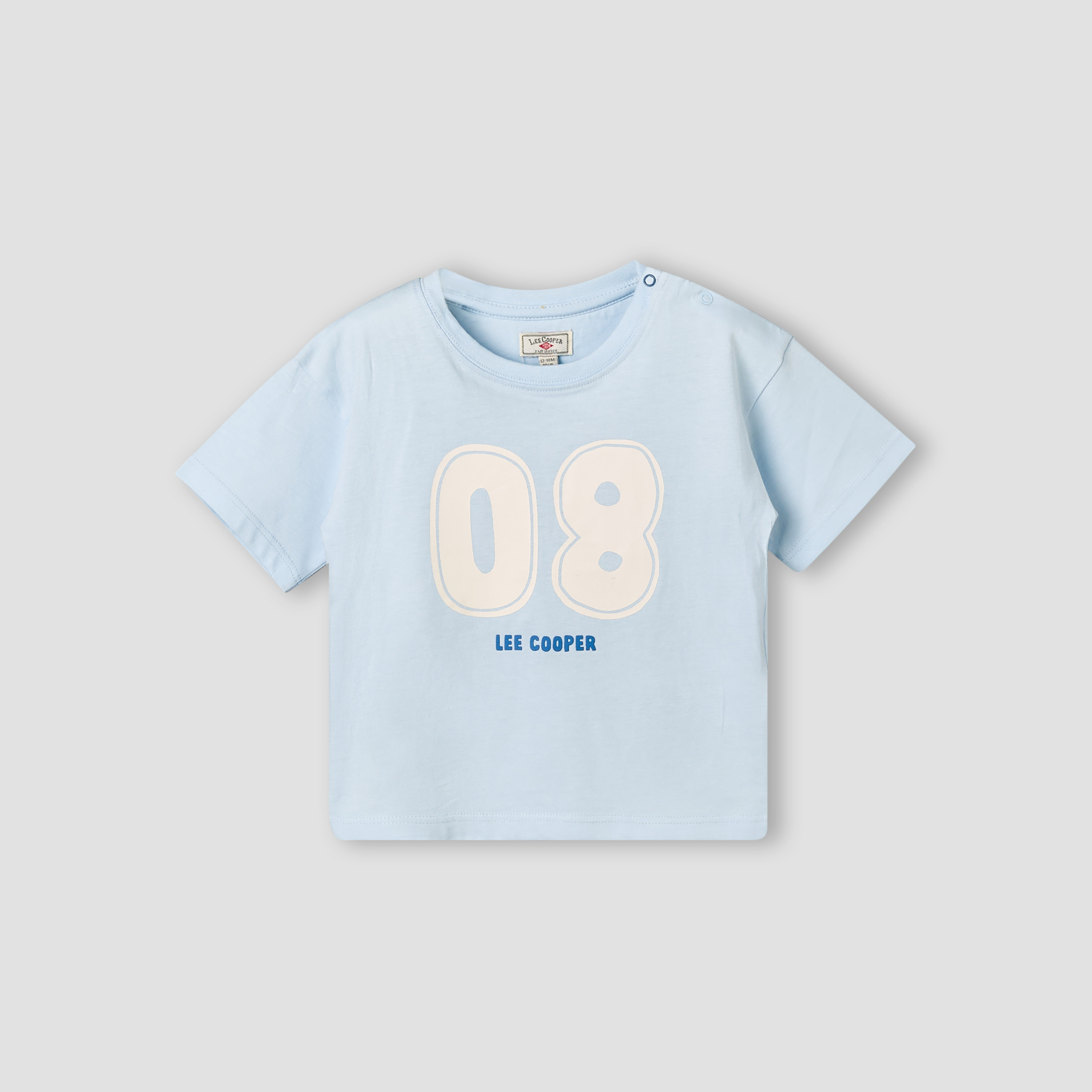 Lee Cooper Crew Neck Short Sleeves T-shirt and Shorts Set with Varsity Print-baby-boys-clothing-setsandcoords-image-3
