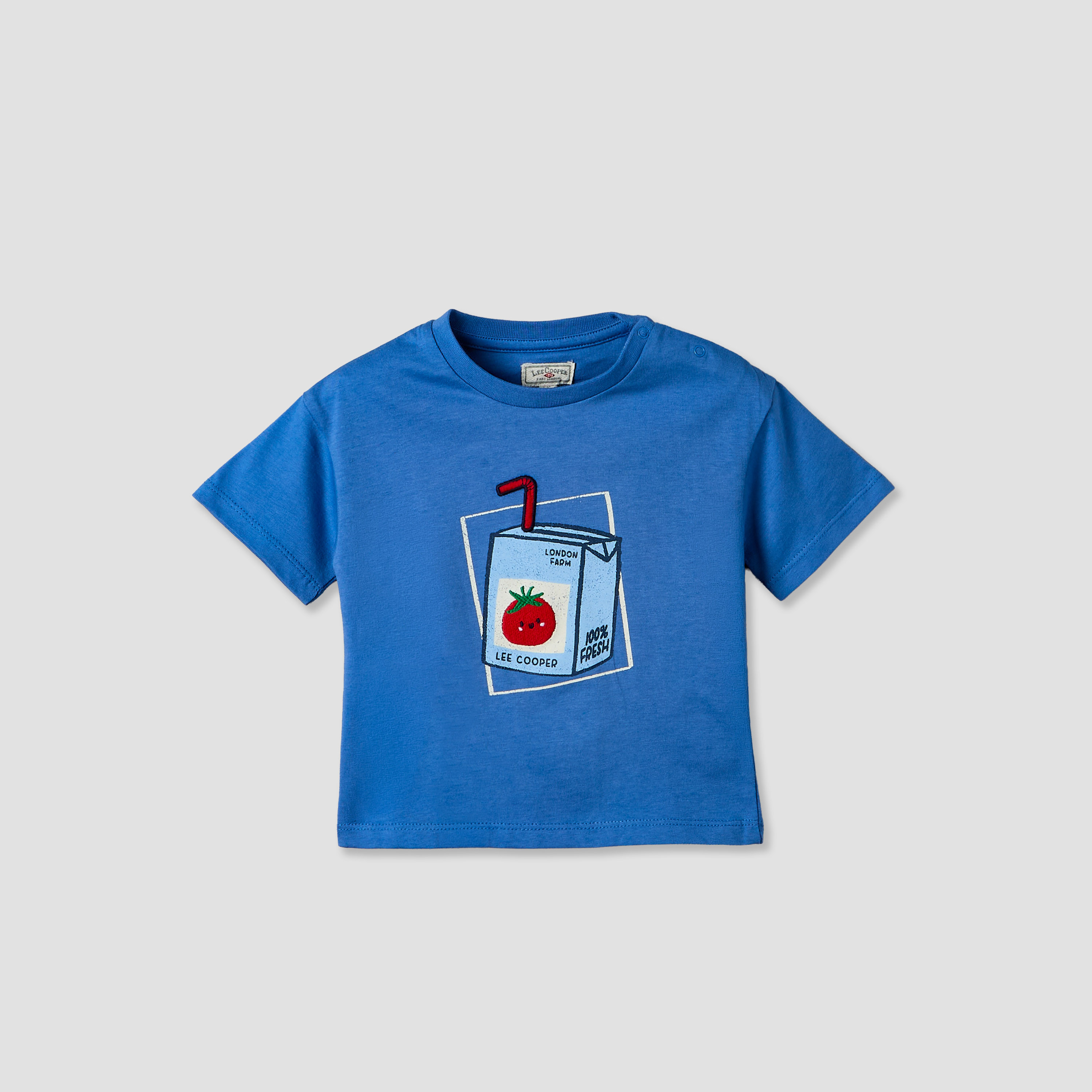 Lee Cooper Crew Neck Short Sleeves T-shirt and Shorts Set with Graphic Print-baby-boys-clothing-setsandcoords-image-3