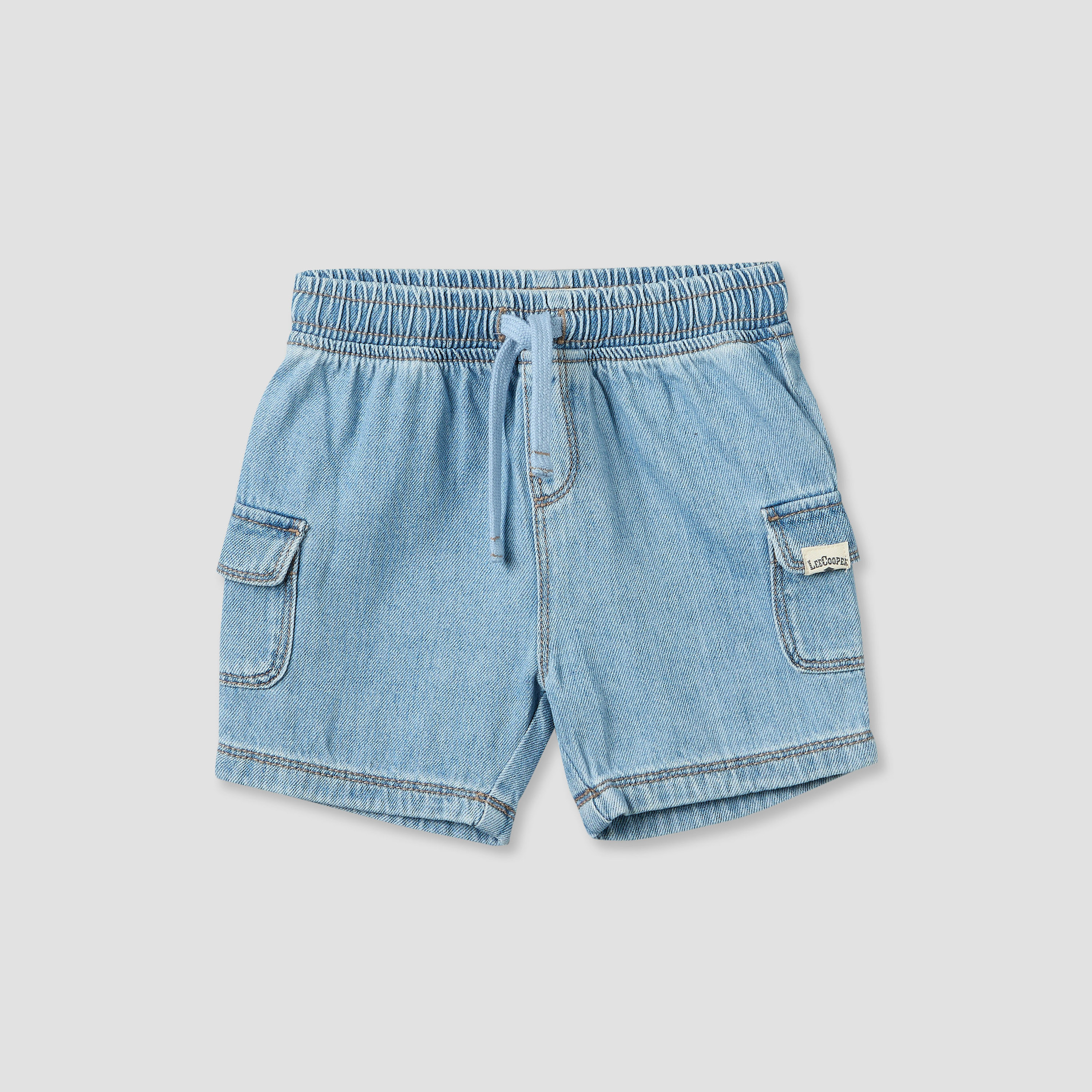 Lee Cooper Round Neck Short Sleeves T-shirt and Shorts Set with Vehicle Print-baby-boys-clothing-setsandcoords-image-3