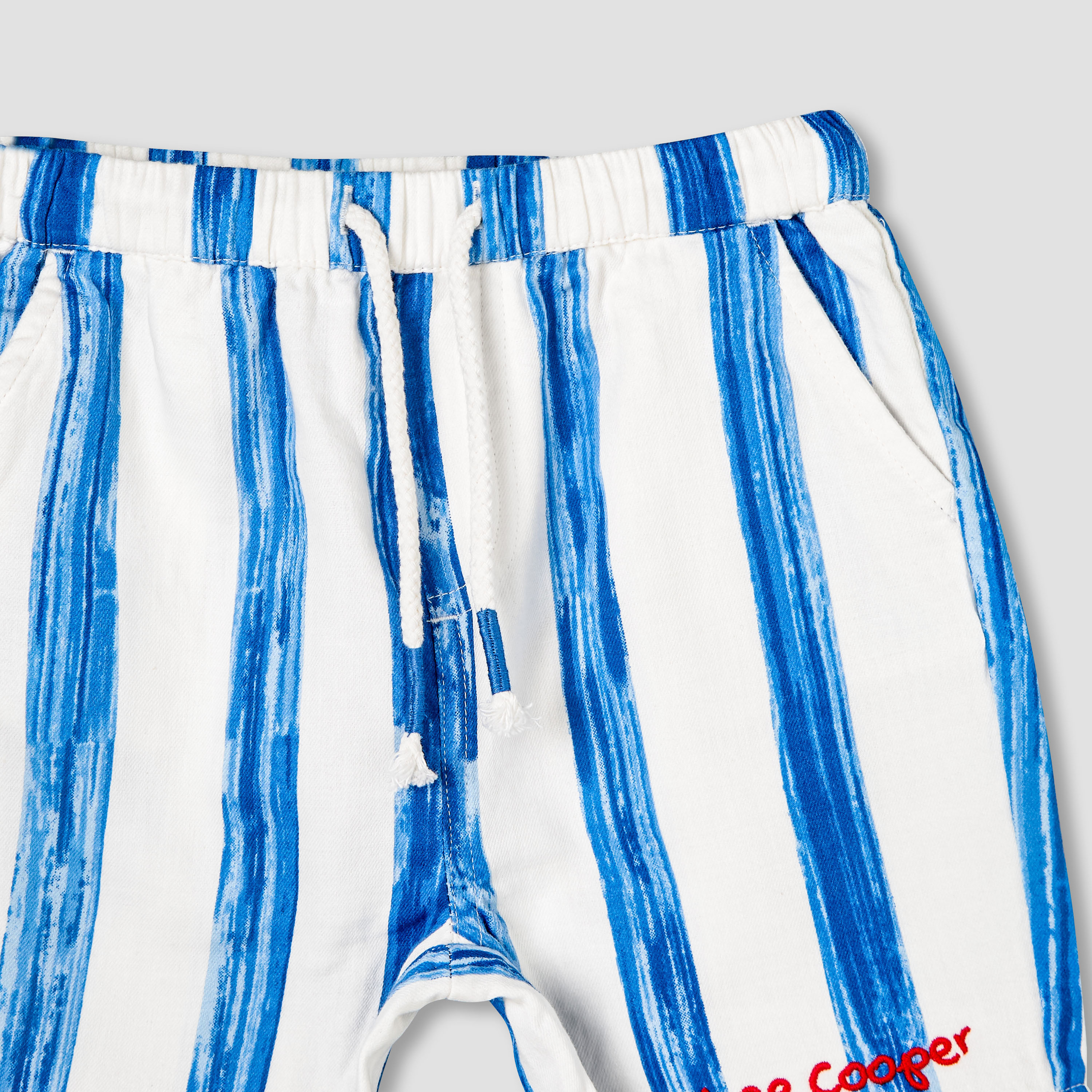 طقم قميص بأكمام قصيرة بياقة كامب وشورت بطبعات مخططة من لي كوبر-baby-boys-clothing-setsandcoords-image-7