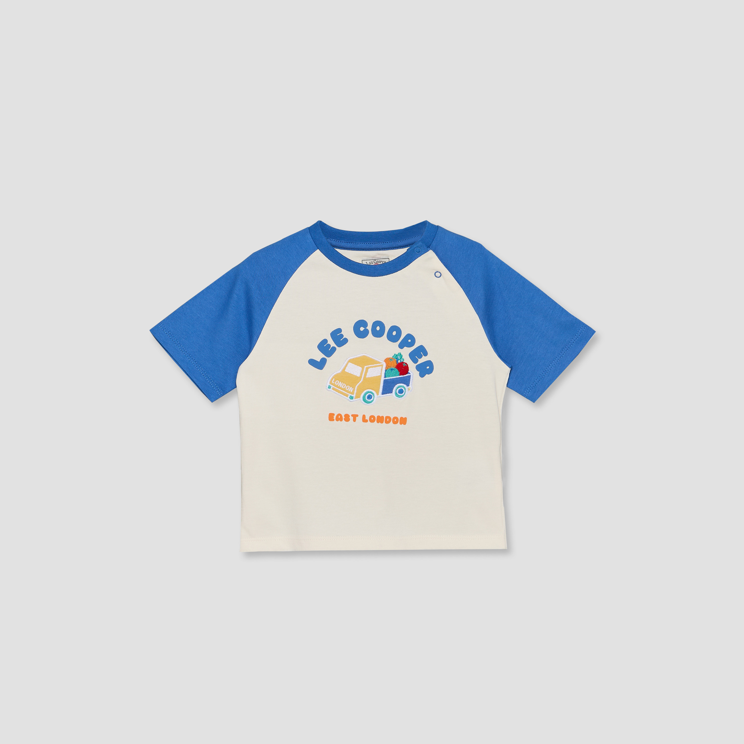 Lee Cooper Crew Neck Short Sleeves T-shirt and Shorts Set with Graphic Print-baby-boys-clothing-setsandcoords-image-3