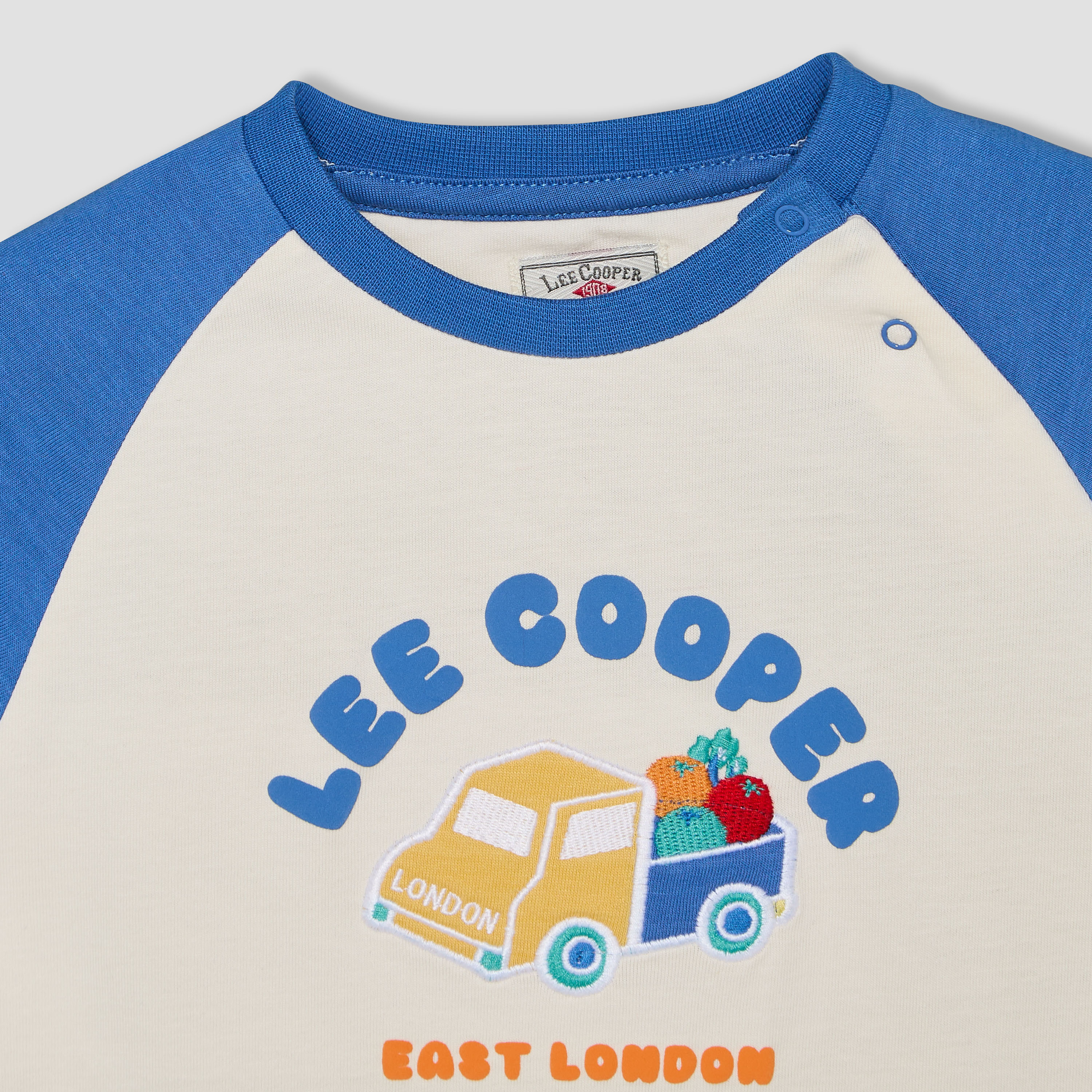 Lee Cooper Crew Neck Short Sleeves T-shirt and Shorts Set with Graphic Print-baby-boys-clothing-setsandcoords-image-7