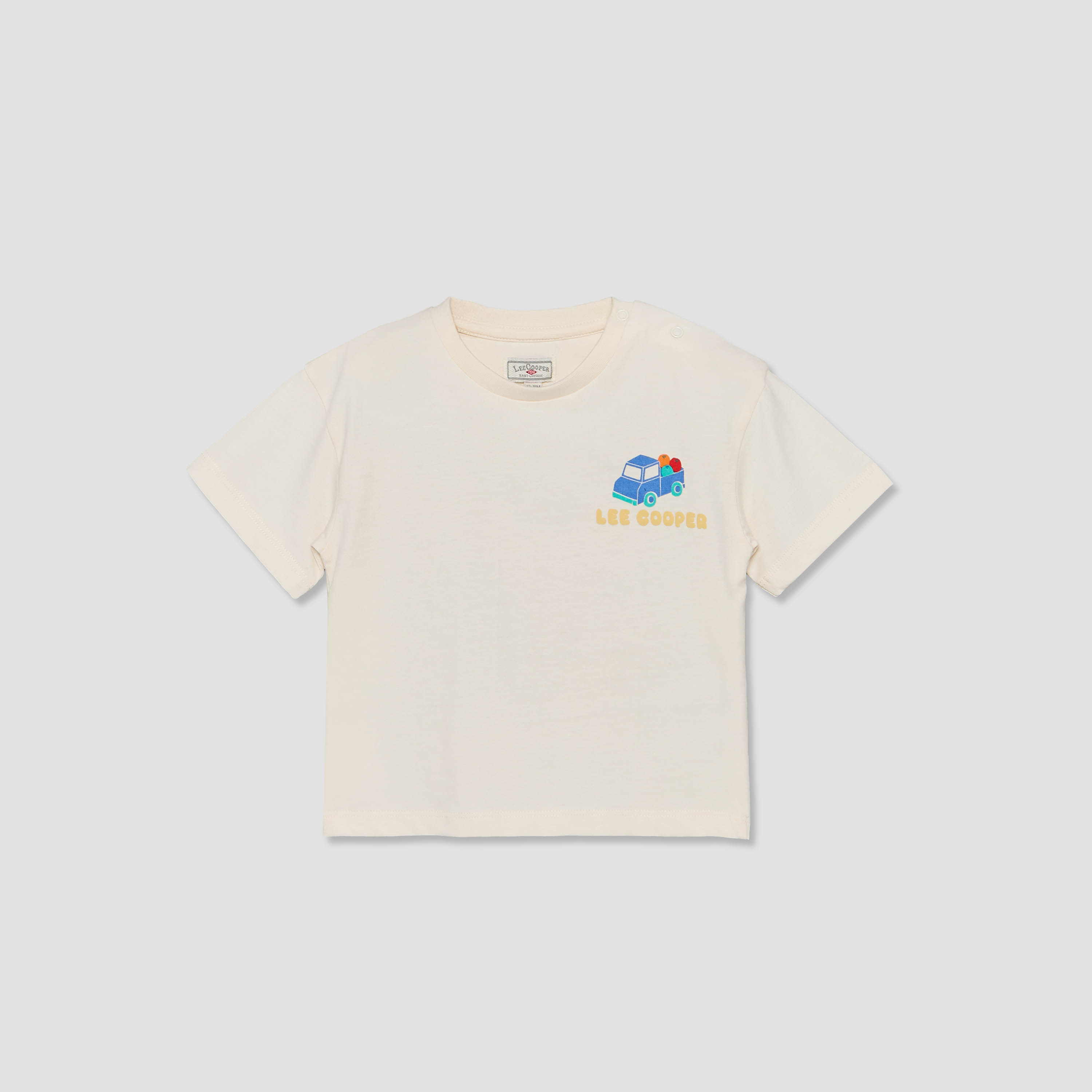 Lee Cooper Crew Neck Short Sleeves T-shirt and Shorts Set with Graphic Print-baby-boys-clothing-setsandcoords-image-3