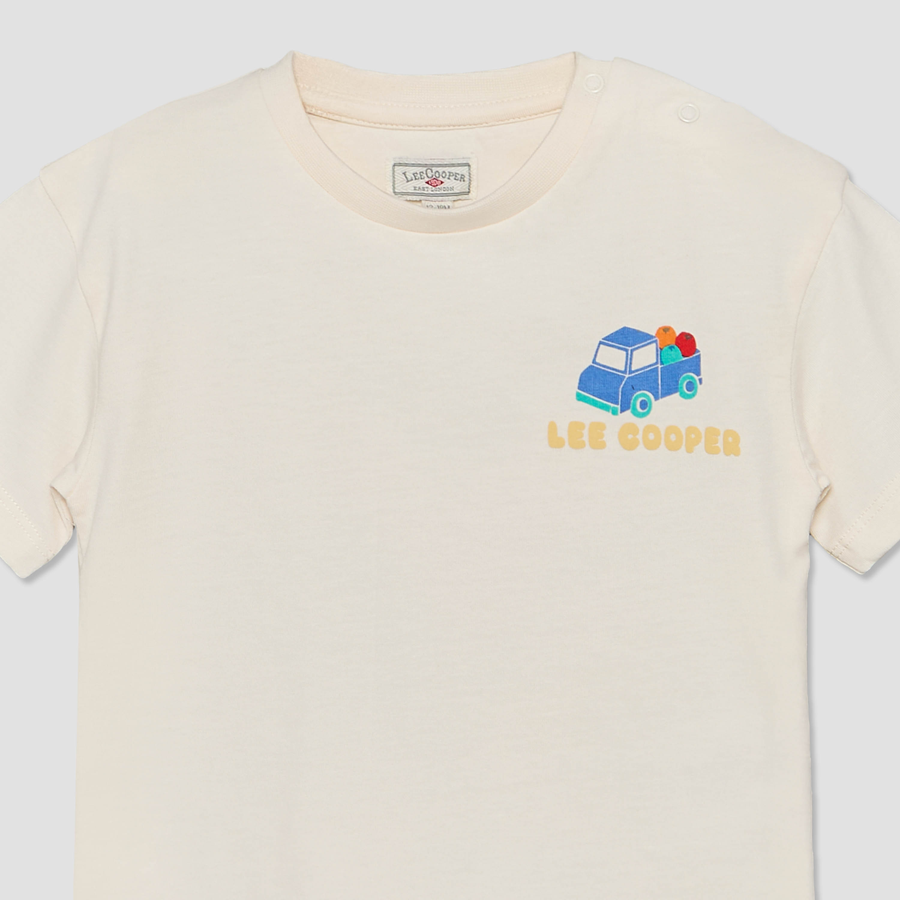 Lee Cooper Crew Neck Short Sleeves T-shirt and Shorts Set with Graphic Print-baby-boys-clothing-setsandcoords-image-6