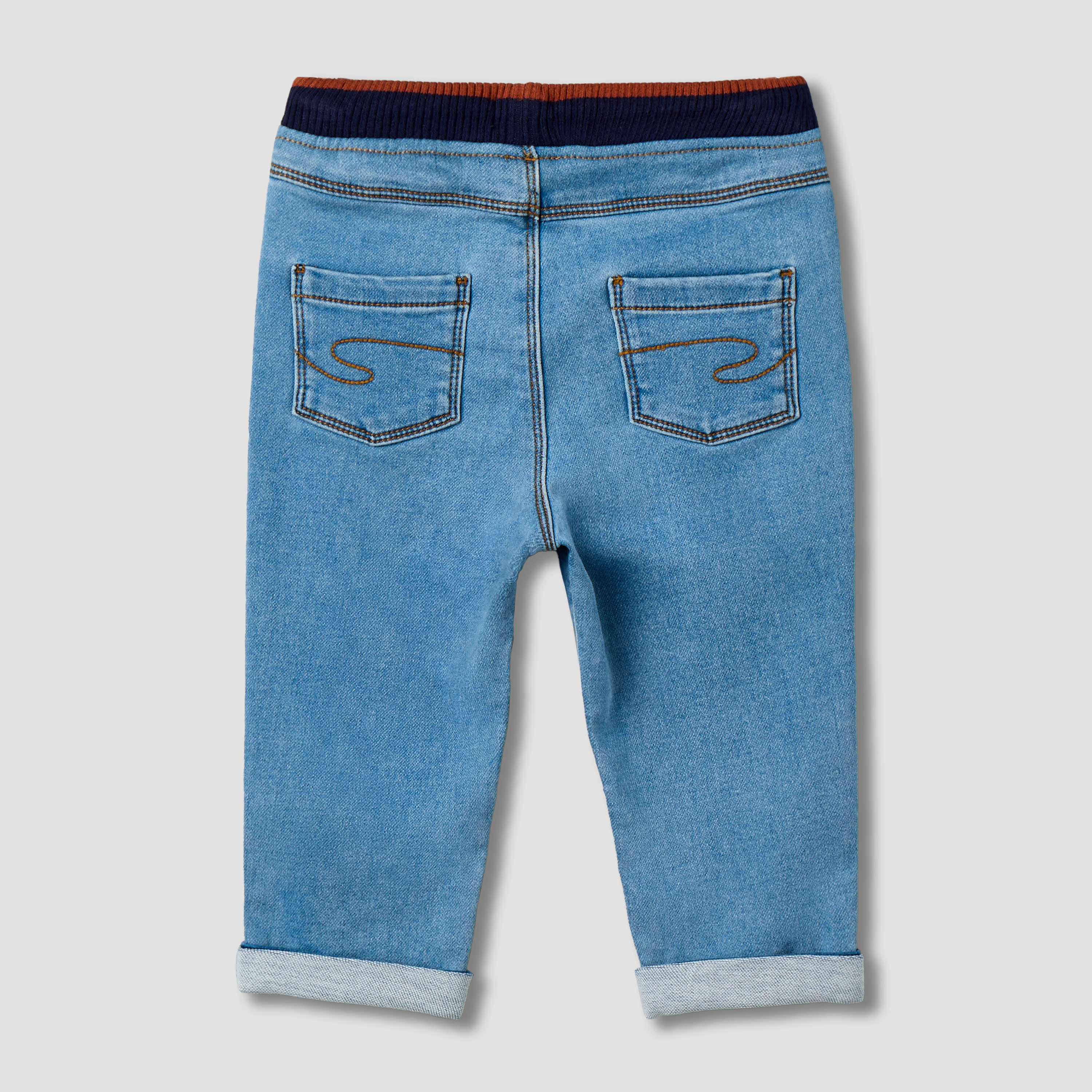 Lee Cooper Jeans with Pockets, Drawstring Waist-baby-boys-clothing-bottoms-jeans-image-3