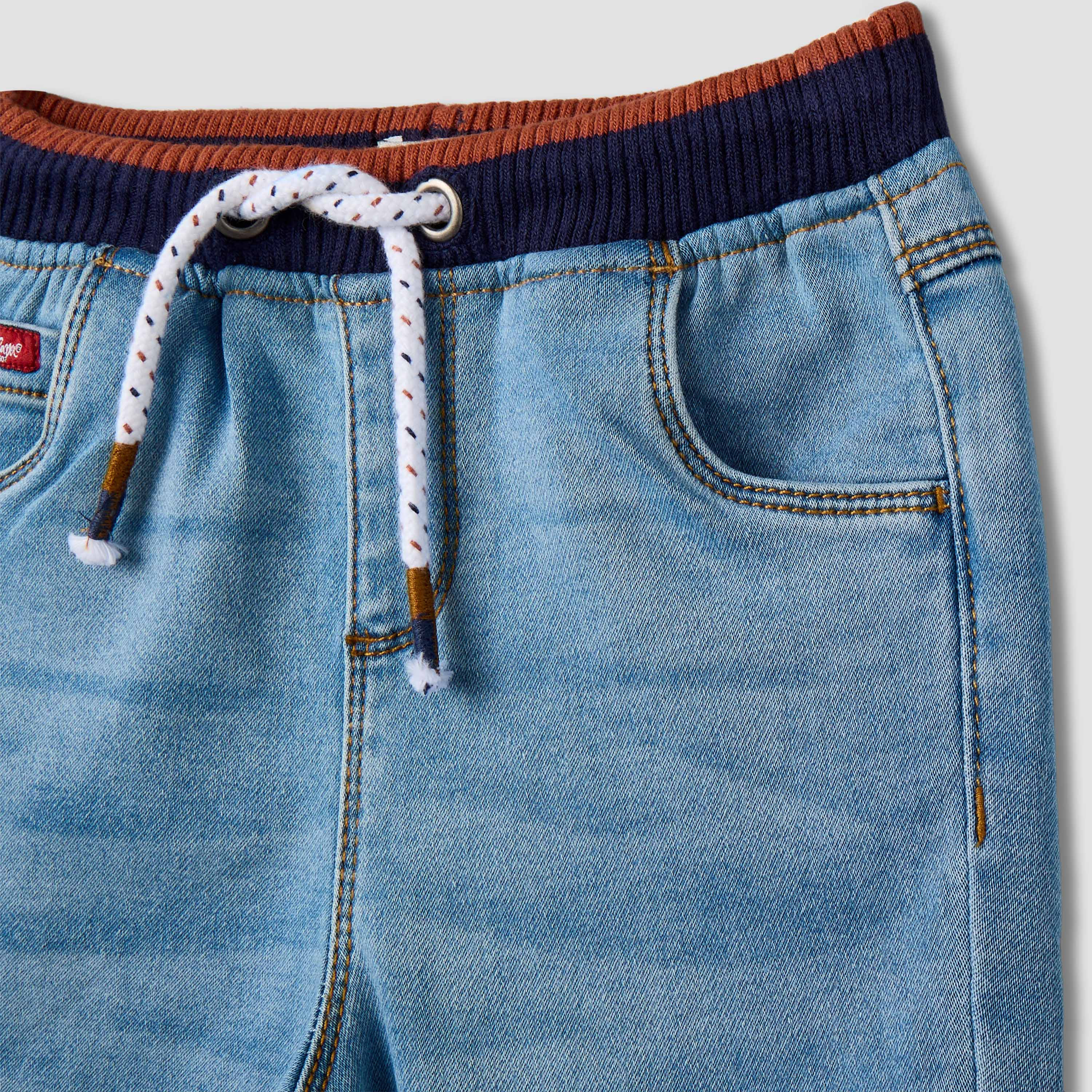 Lee Cooper Jeans with Pockets, Drawstring Waist-baby-boys-clothing-bottoms-jeans-image-4