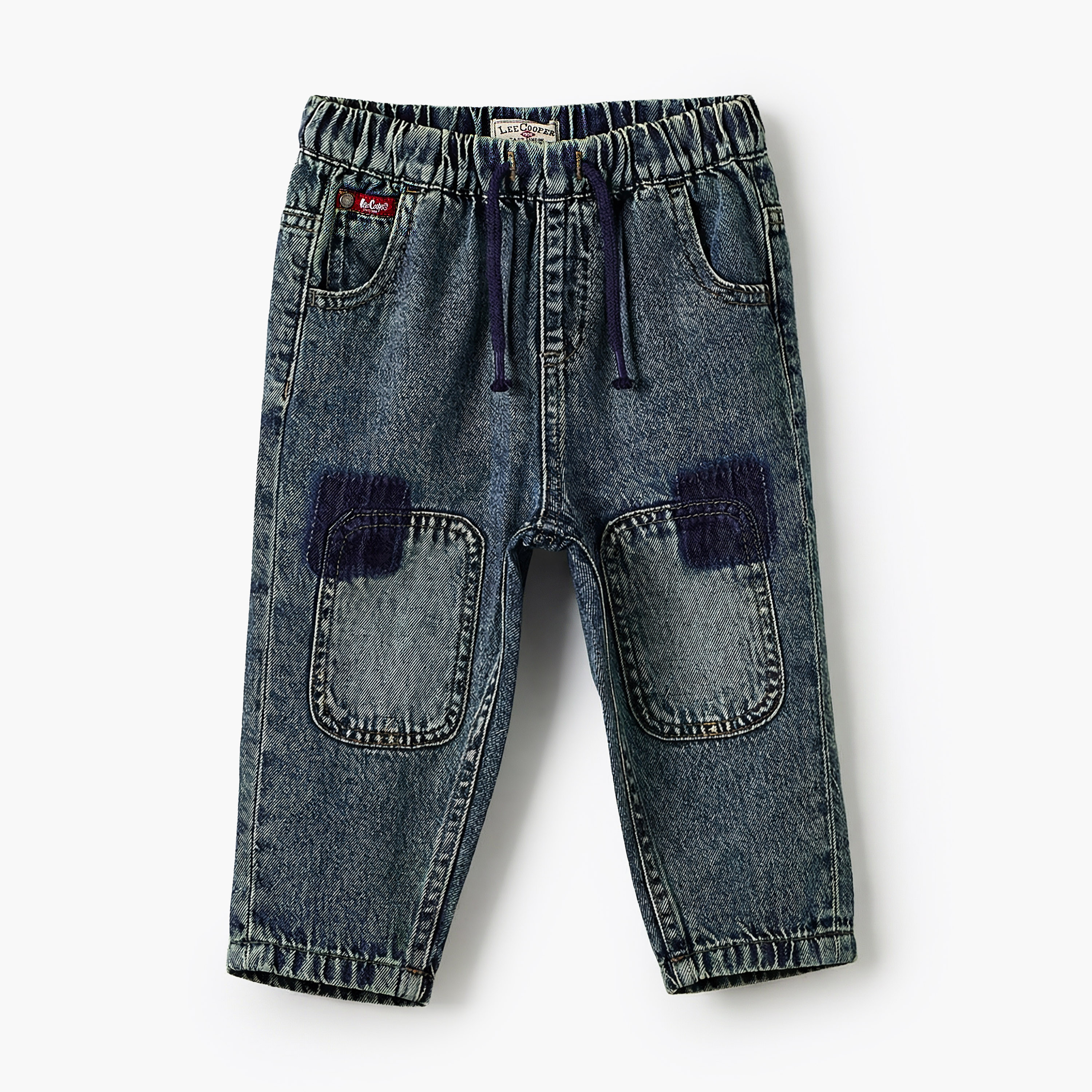 Lee Cooper Jeans with Drawstring Waist-baby-boys-clothing-bottoms-jeans-image-2