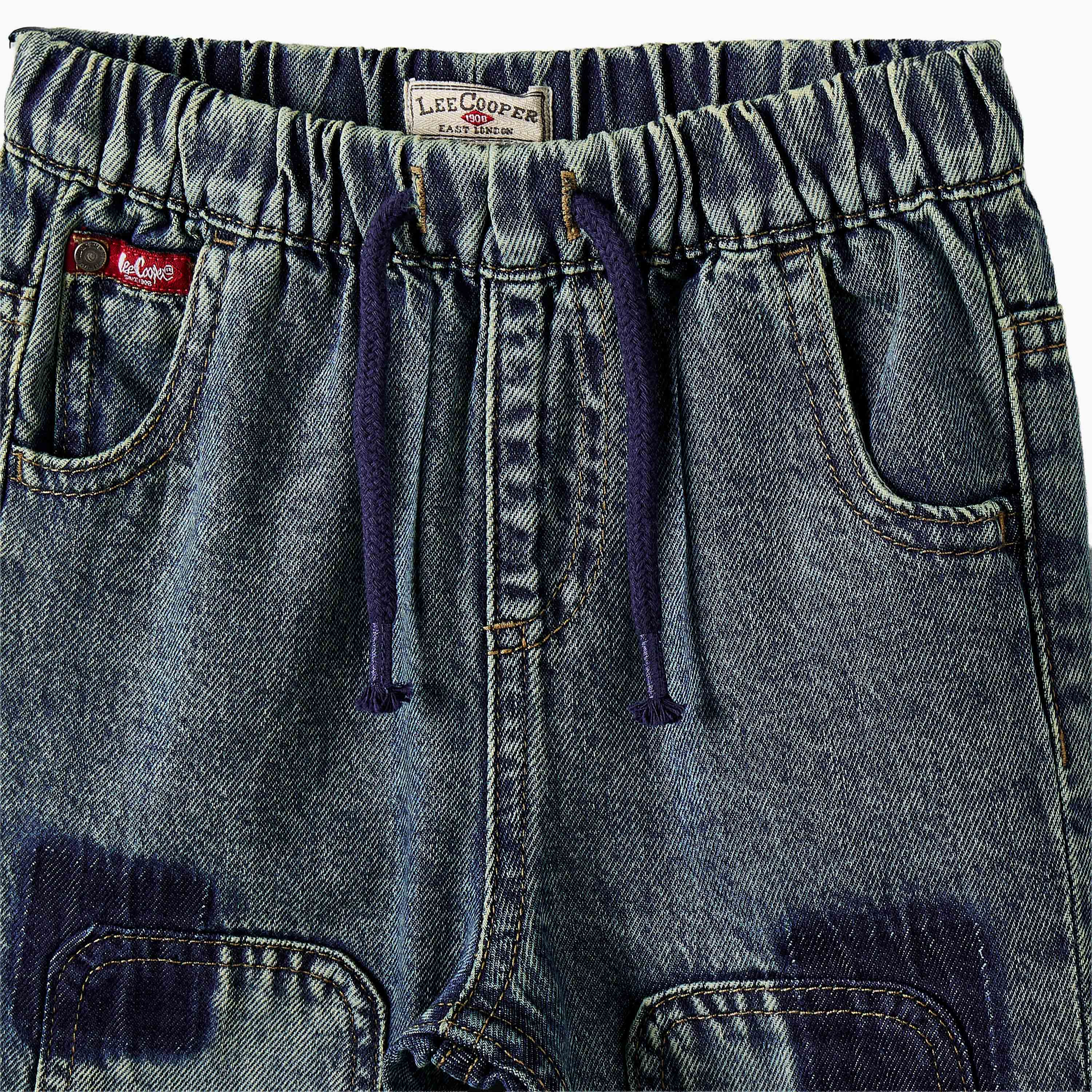 Lee Cooper Jeans with Drawstring Waist-baby-boys-clothing-bottoms-jeans-image-4