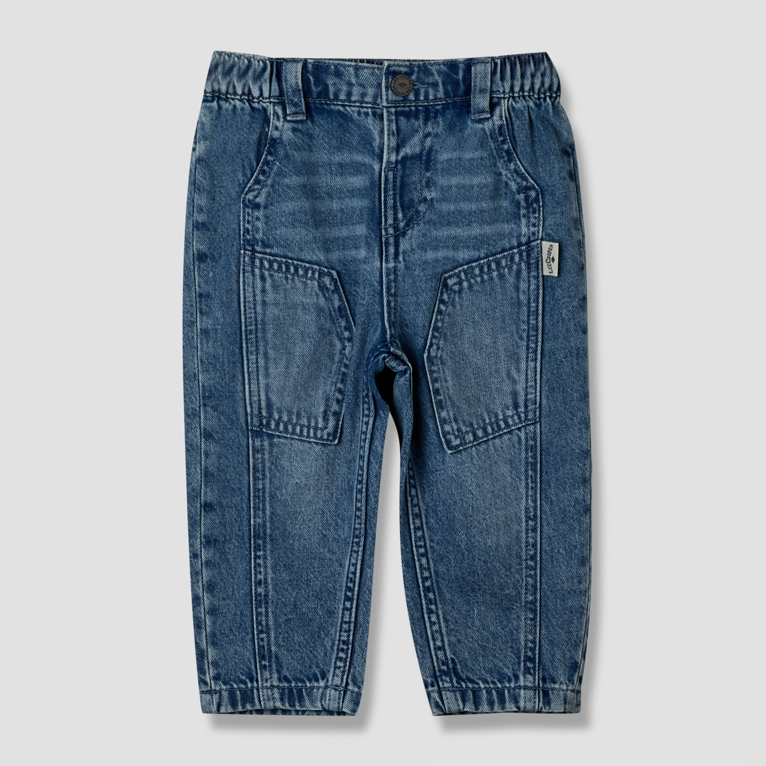 Lee Cooper Jeans with Pockets, Buttoned Waist-baby-boys-clothing-bottoms-jeans-image-2
