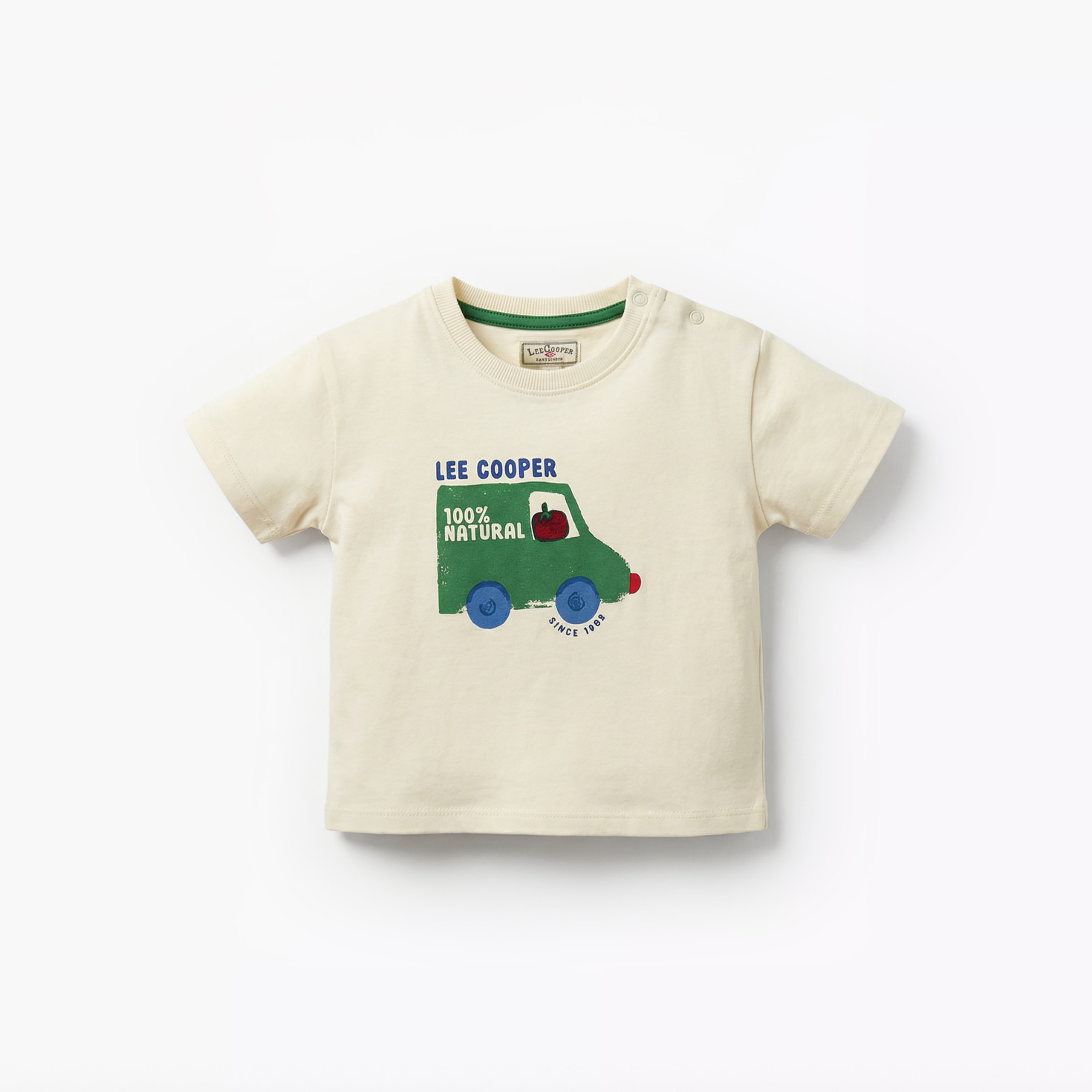 Lee Cooper Crew Neck Short Sleeves T-shirt and Shorts Set with Graphic Print-baby-boys-clothing-setsandcoords-image-3