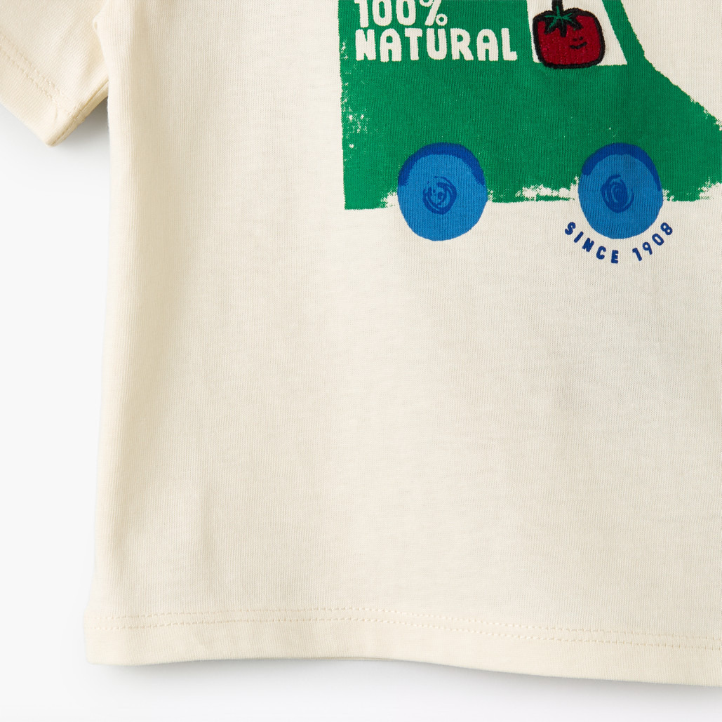 Lee Cooper Crew Neck Short Sleeves T-shirt and Shorts Set with Graphic Print-baby-boys-clothing-setsandcoords-image-8