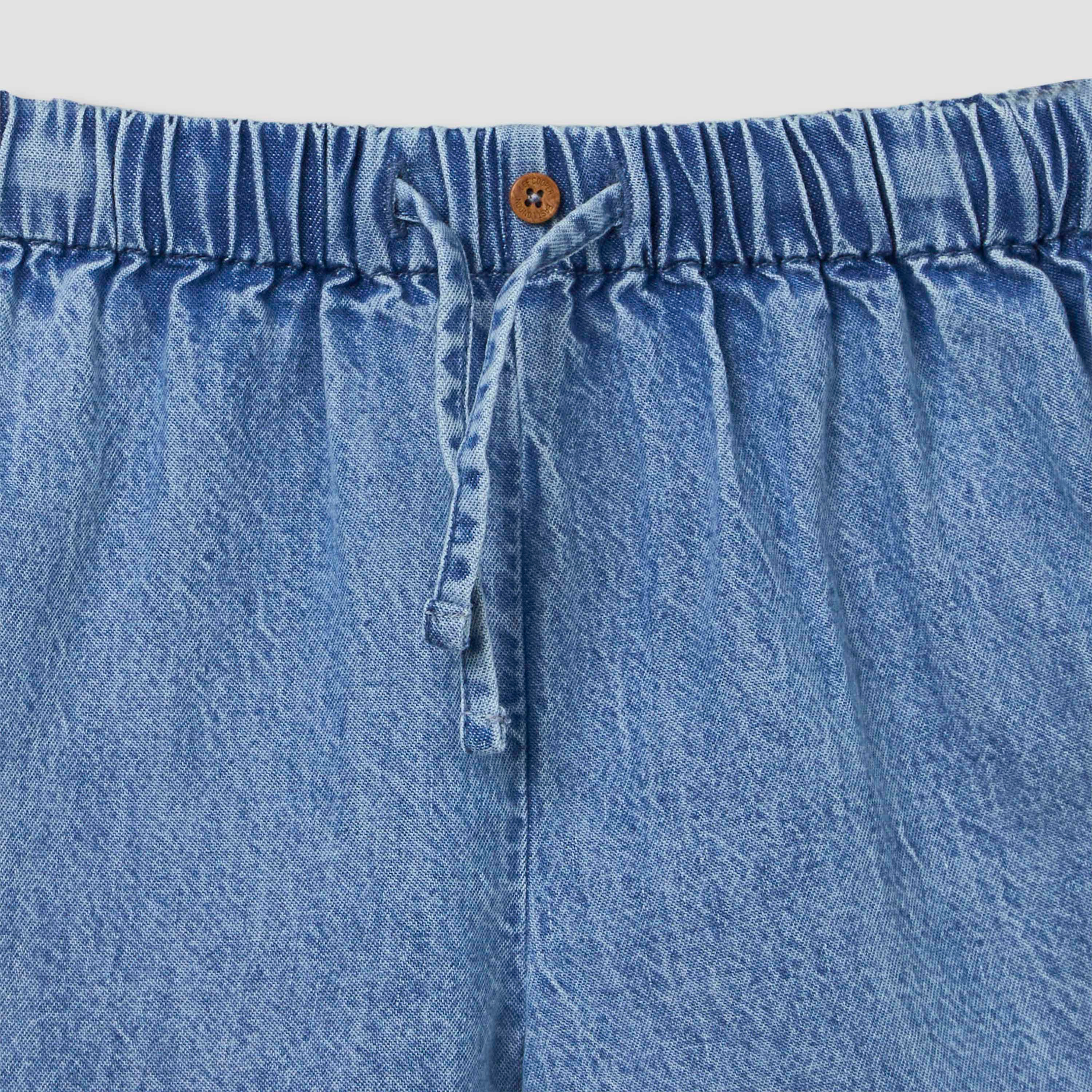 Lee Cooper Collared Short Sleeves Denim Shirt and Shorts Set-baby-boys-clothing-setsandcoords-image-8