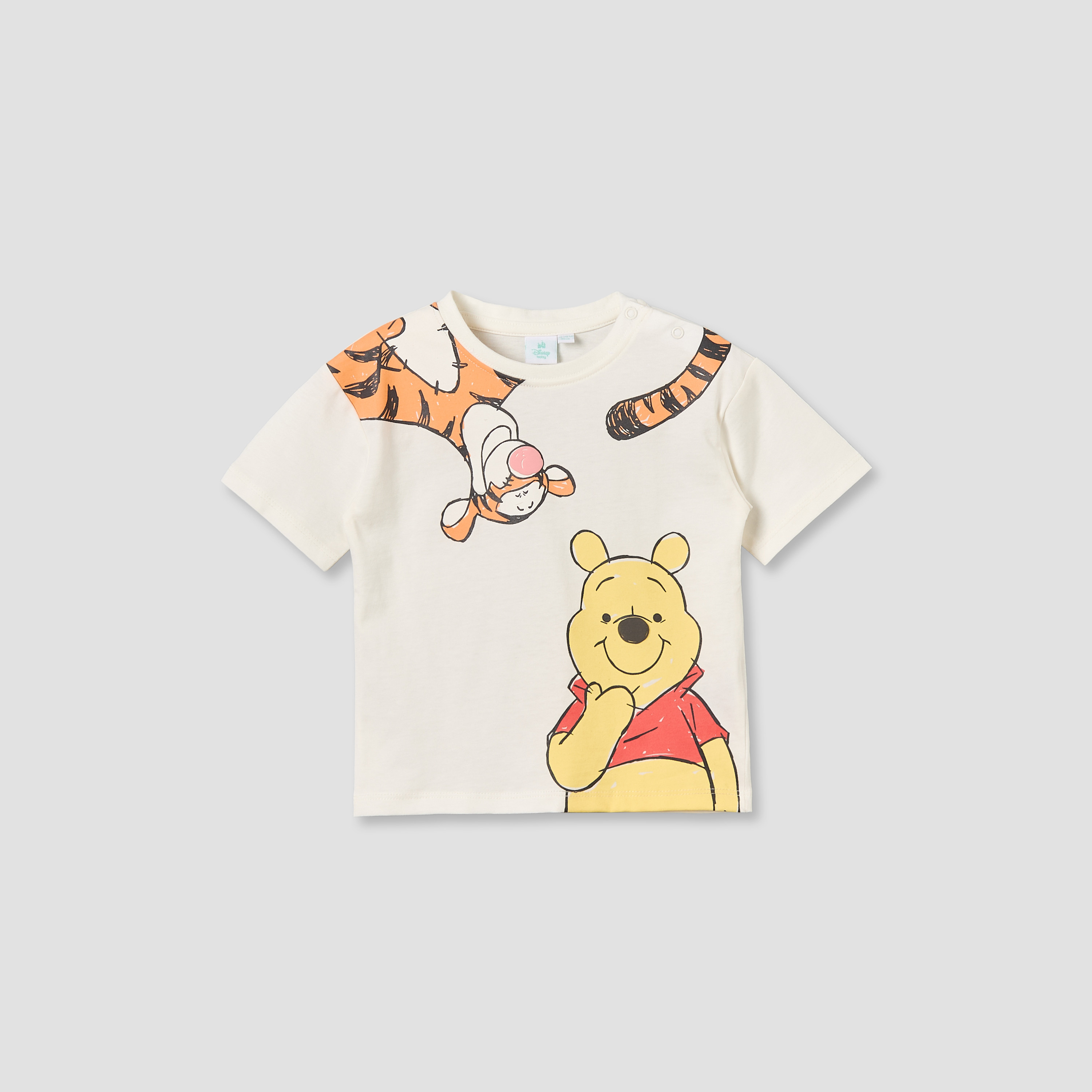 Disney Crew Neck Short Sleeves T-shirt with Winnie the Pooh Print-baby-boys-clothing-tshirtsandpolos-image-2