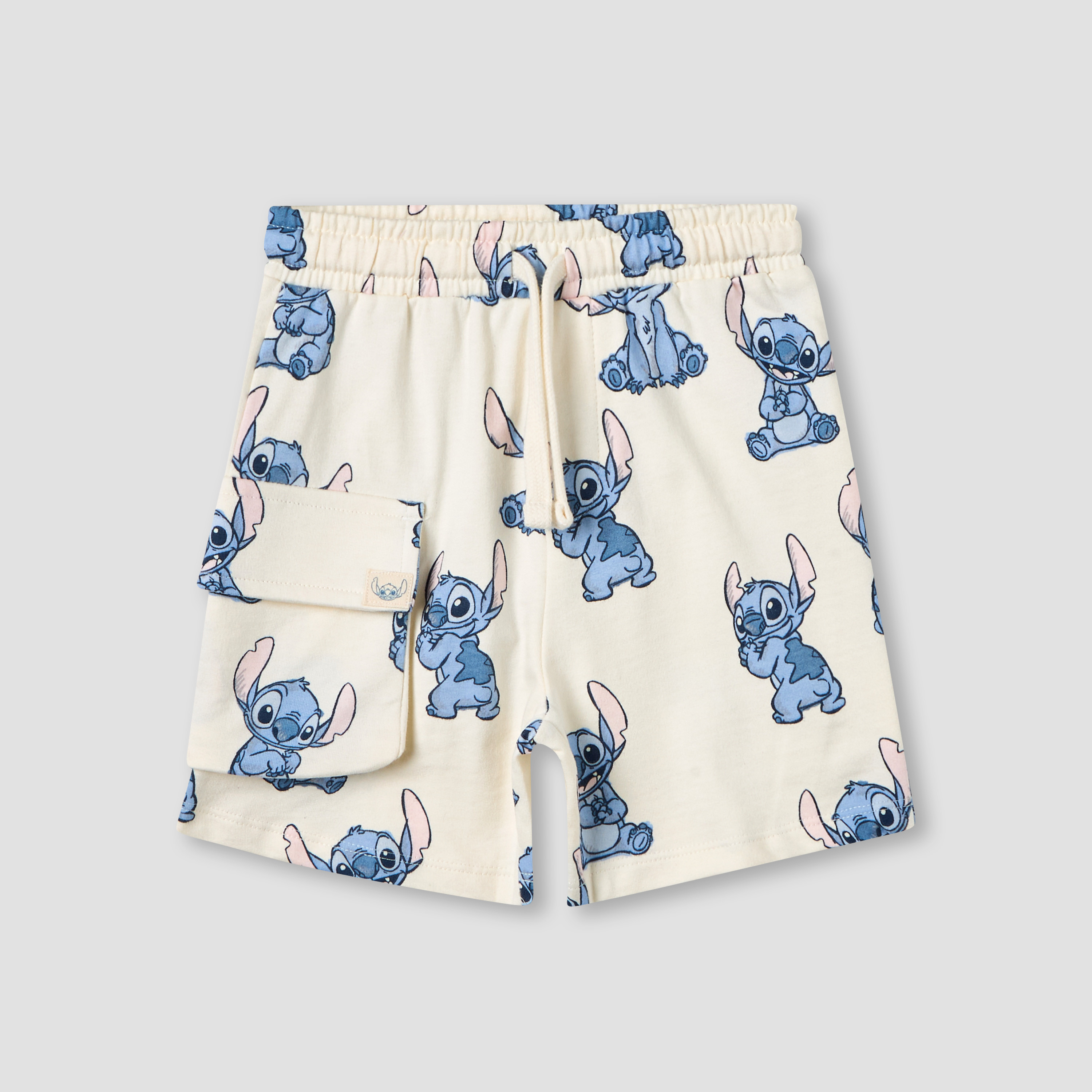 Disney Crew Neck Short Sleeves T-shirt and Shorts Set with Stitch Print-baby-boys-clothing-setsandcoords-image-3