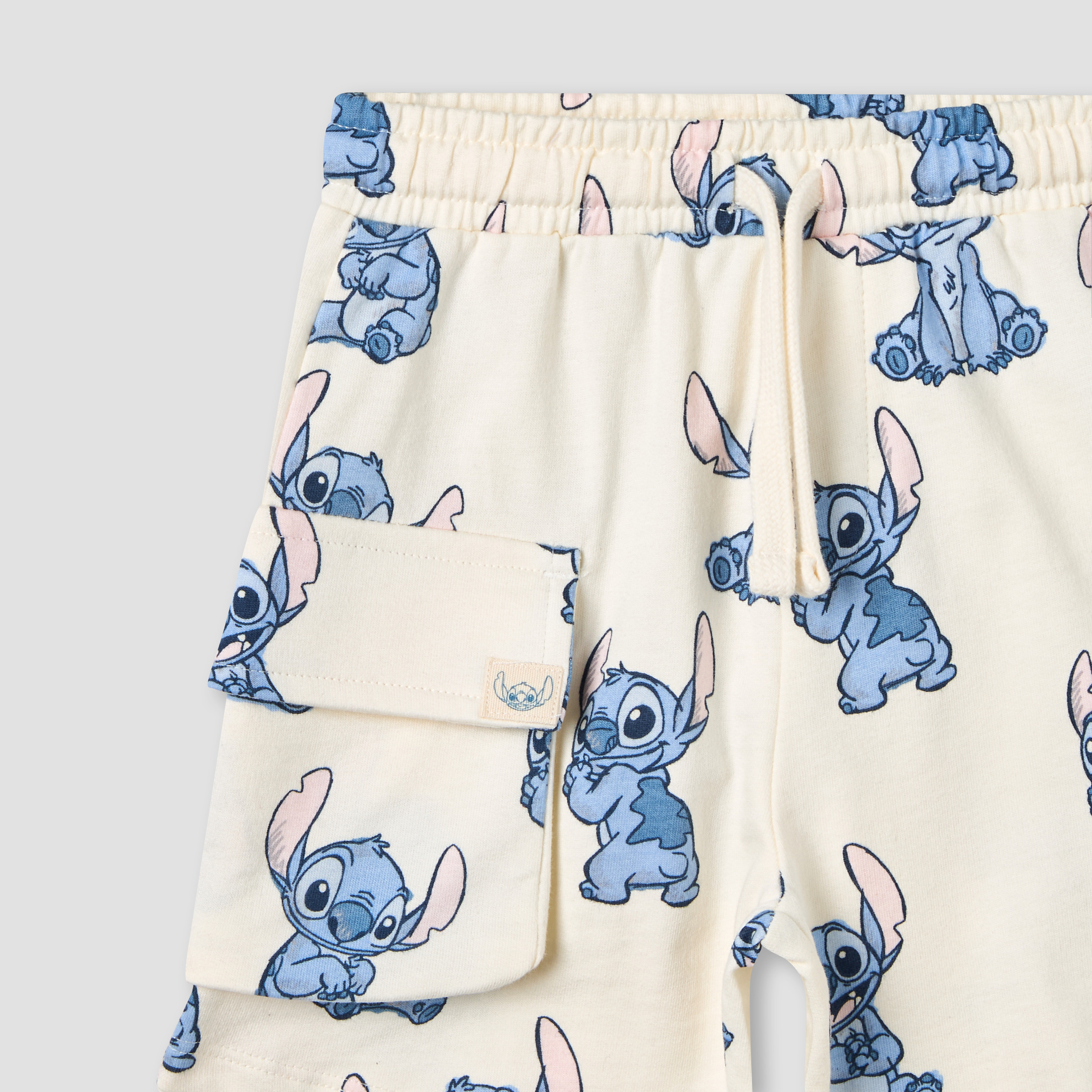 Disney Crew Neck Short Sleeves T-shirt and Shorts Set with Stitch Print-baby-boys-clothing-setsandcoords-image-6