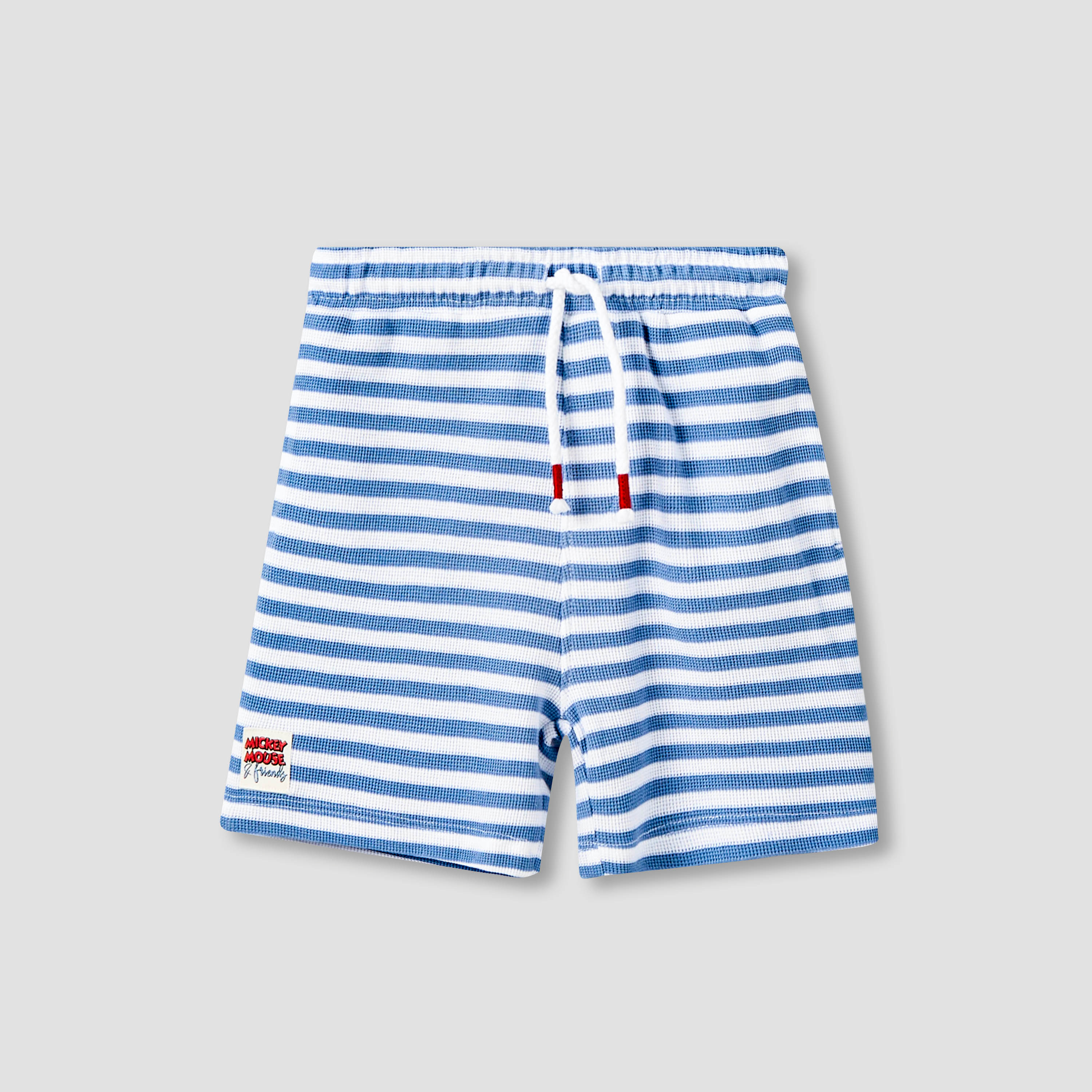طقم شورت وتيشيرت مخطط برقبة ضيقة وأكمام قصيرة وتطريزات من ديزني-baby-boys-clothing-setsandcoords-image-4