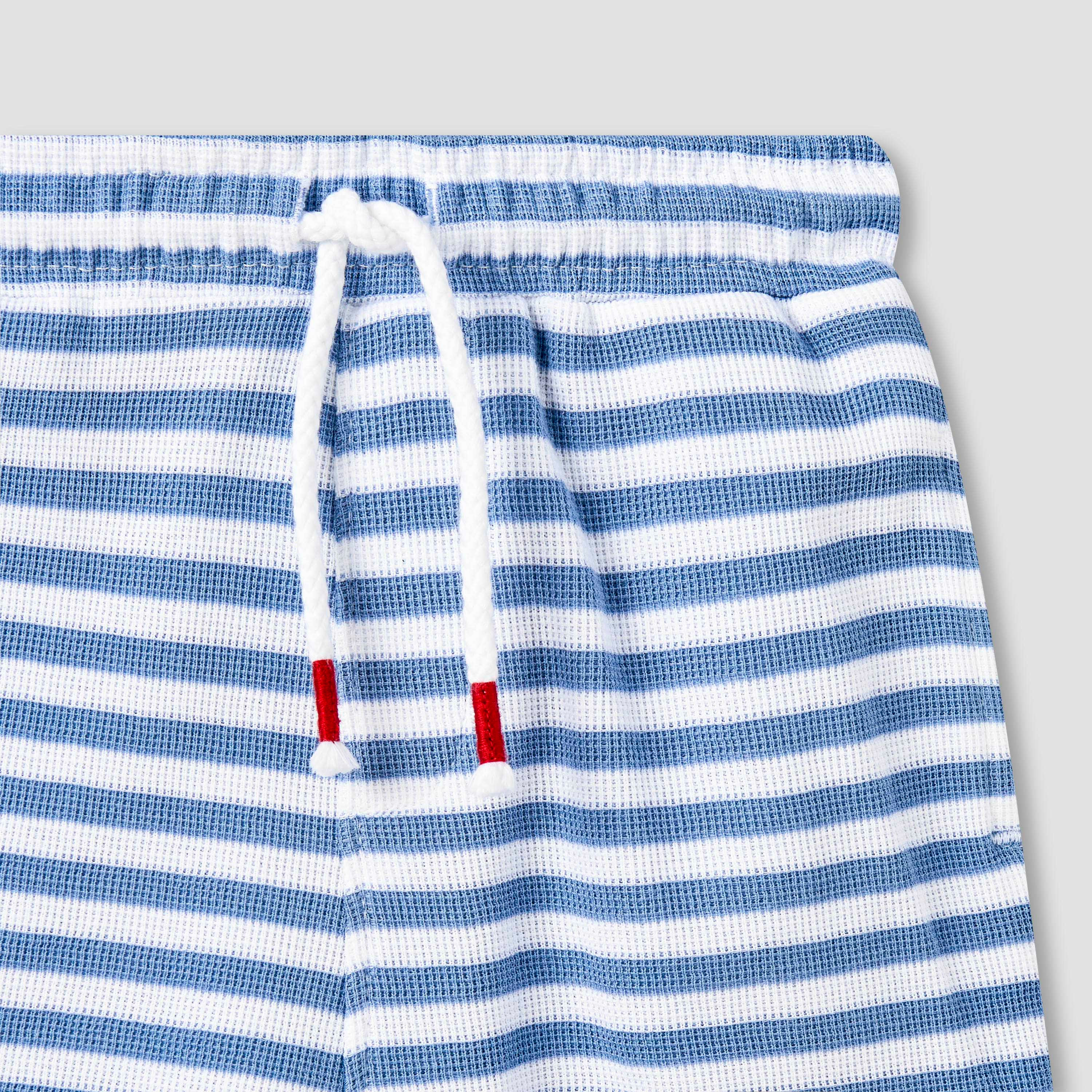 طقم شورت وتيشيرت مخطط برقبة ضيقة وأكمام قصيرة وتطريزات من ديزني-baby-boys-clothing-setsandcoords-image-9
