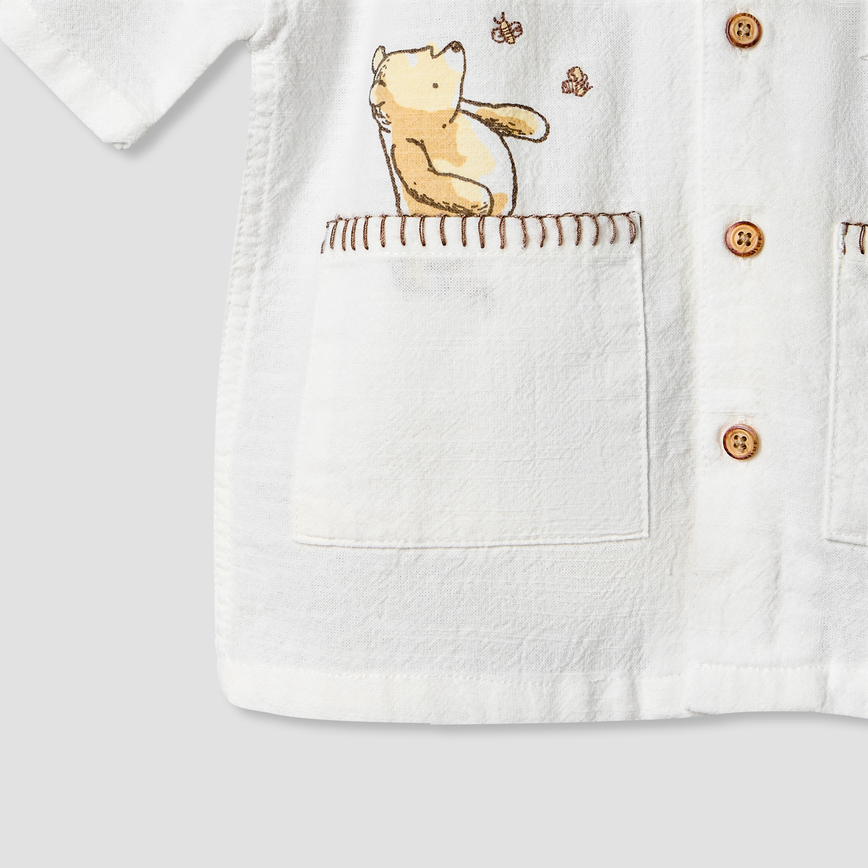 Disney Collared Short Sleeve Shirt and Shorts Set with Winnie the Pooh Print-baby-boys-clothing-setsandcoords-image-8