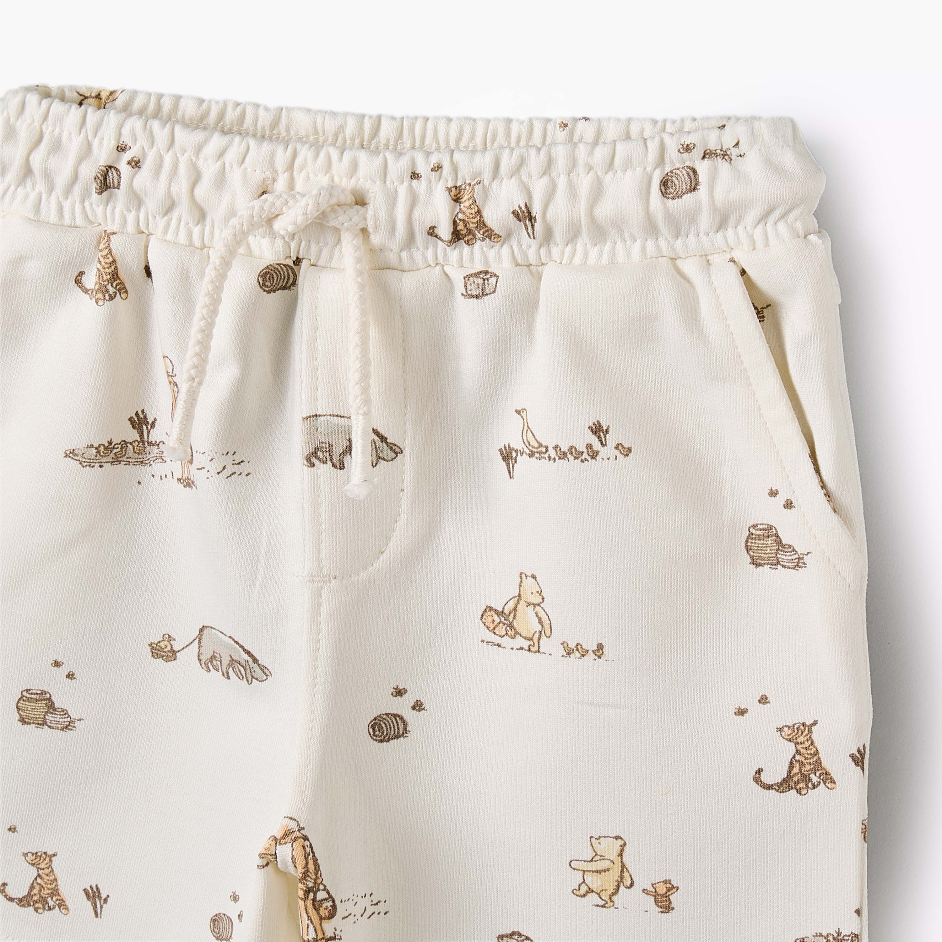 Disney Collared Short Sleeves Polo T-shirt and Shorts Set with Winnie the Pooh Print-baby-boys-clothing-setsandcoords-image-6