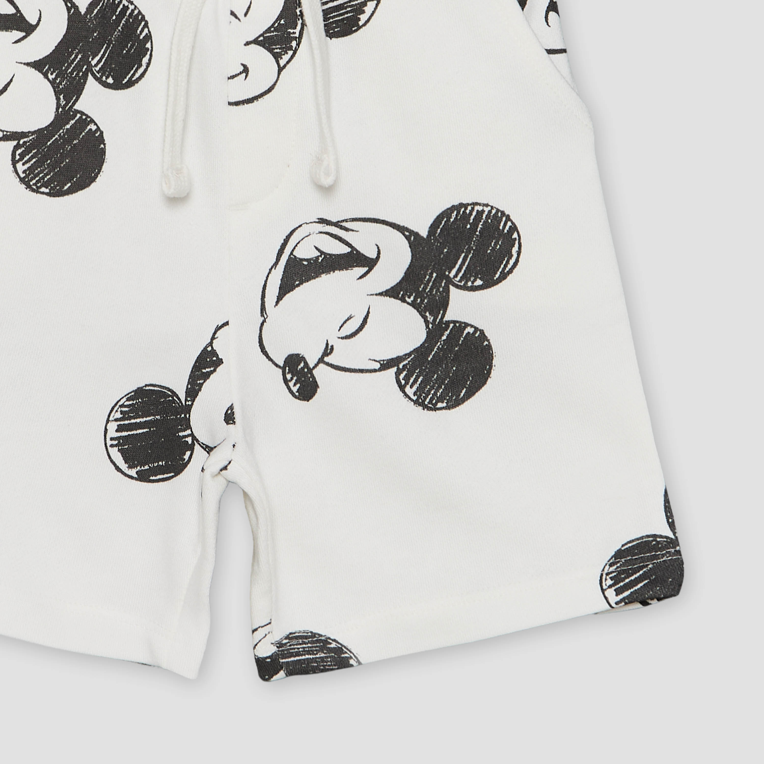 Disney Crew Neck Short Sleeves T-shirt and Shorts Set with Mickey Mouse Print-baby-boys-clothing-setsandcoords-image-8