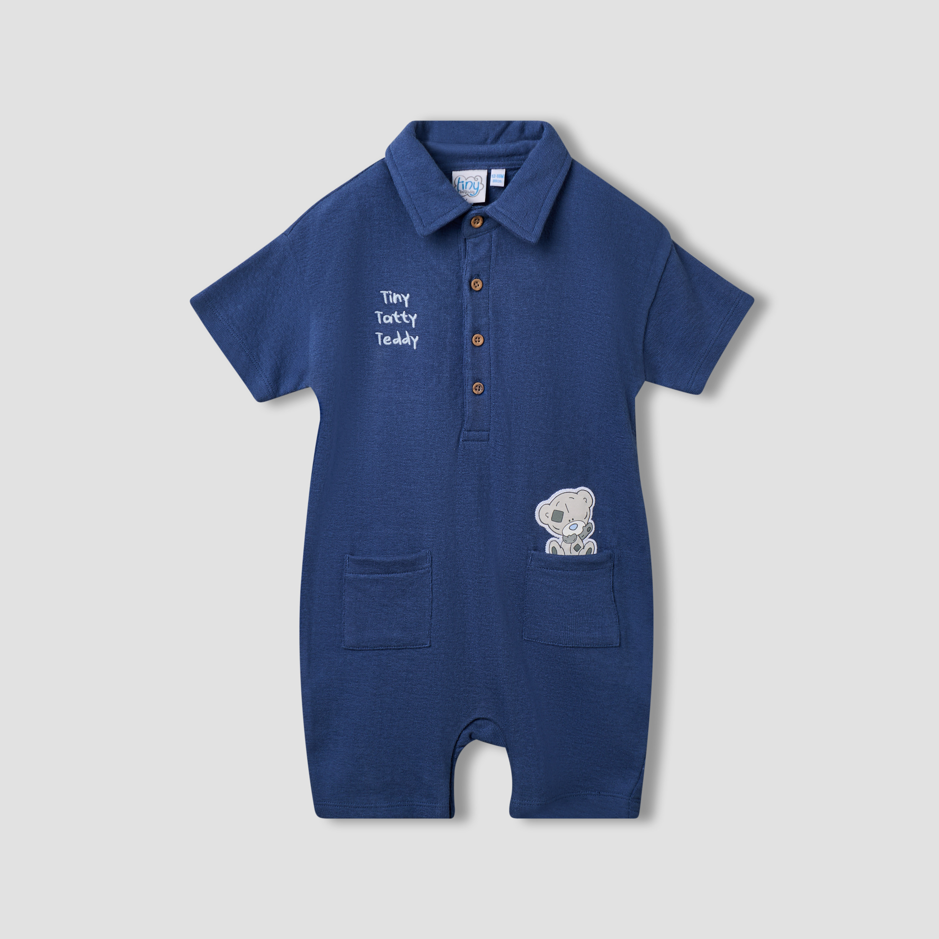 رومبر بأكمام قصيرة وياقة عادية وجيوب من كارت بلانش-baby-boys-clothing-rompers-image-4