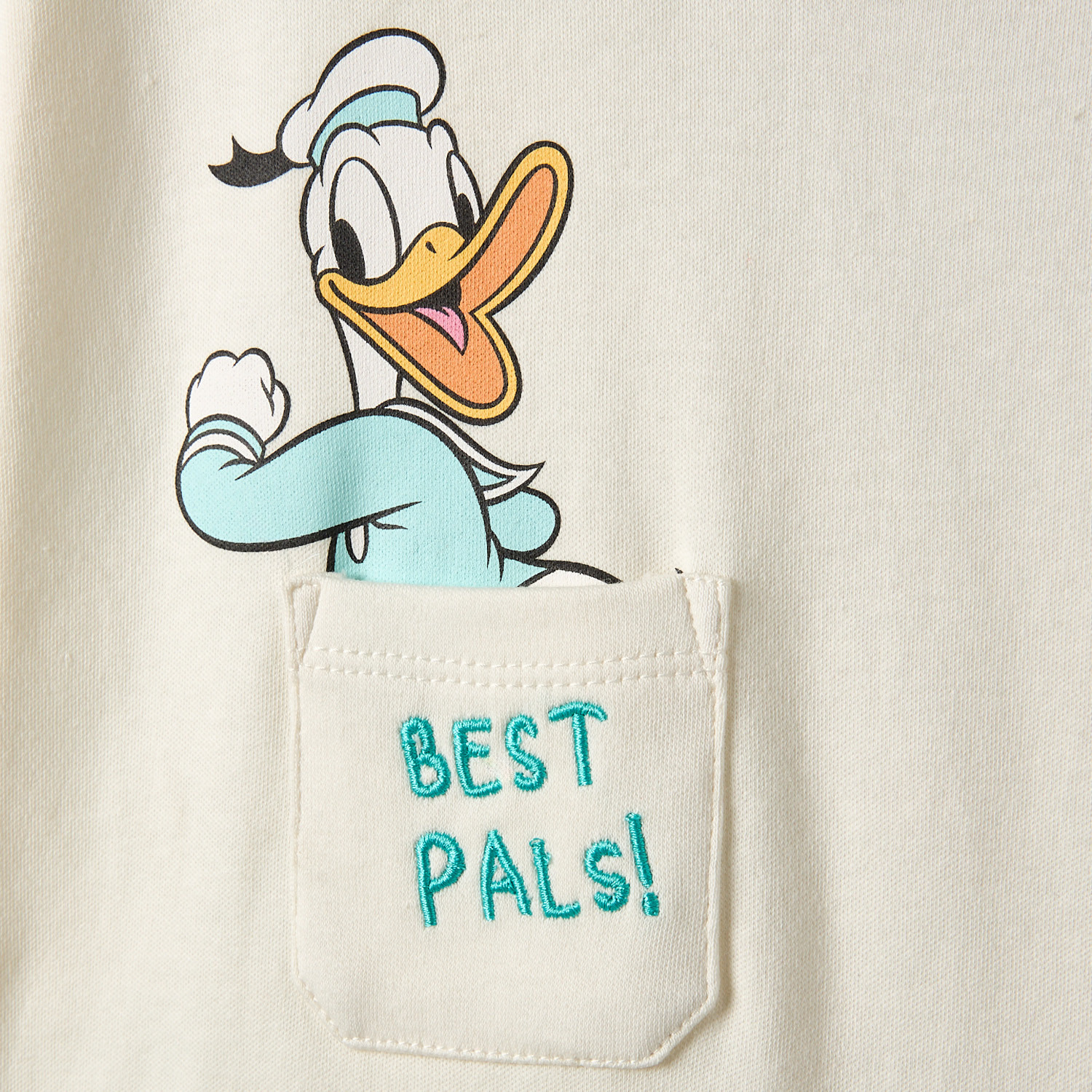 Disney Henley Neck Short Sleeves Romper with Mickey Mouse and Donald Duck Print-baby-boys-clothing-rompers-image-4