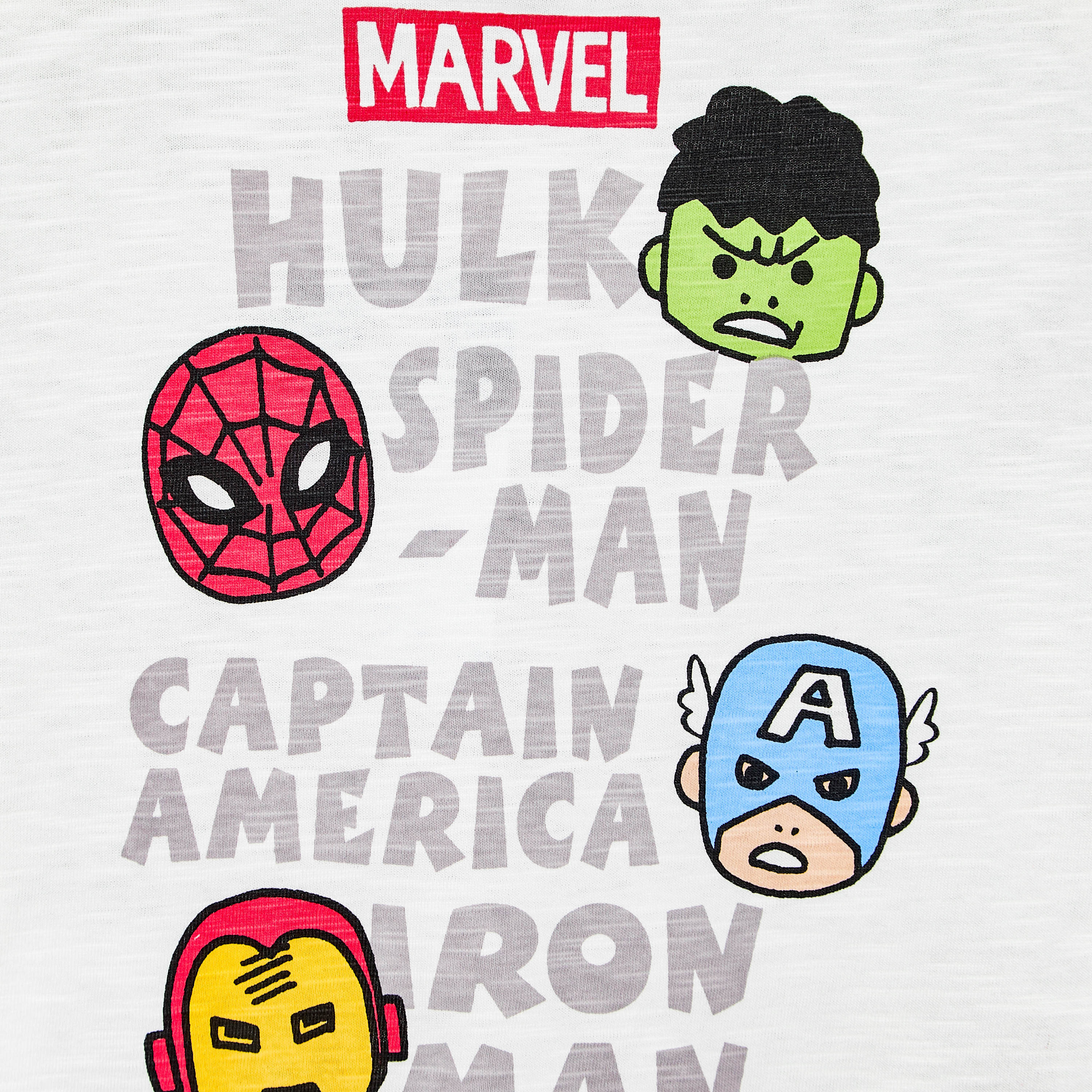 Crew Neck Short Sleeves T-shirt and Shorts Set with Avengers Print-baby-boys-clothing-setsandcoords-image-7
