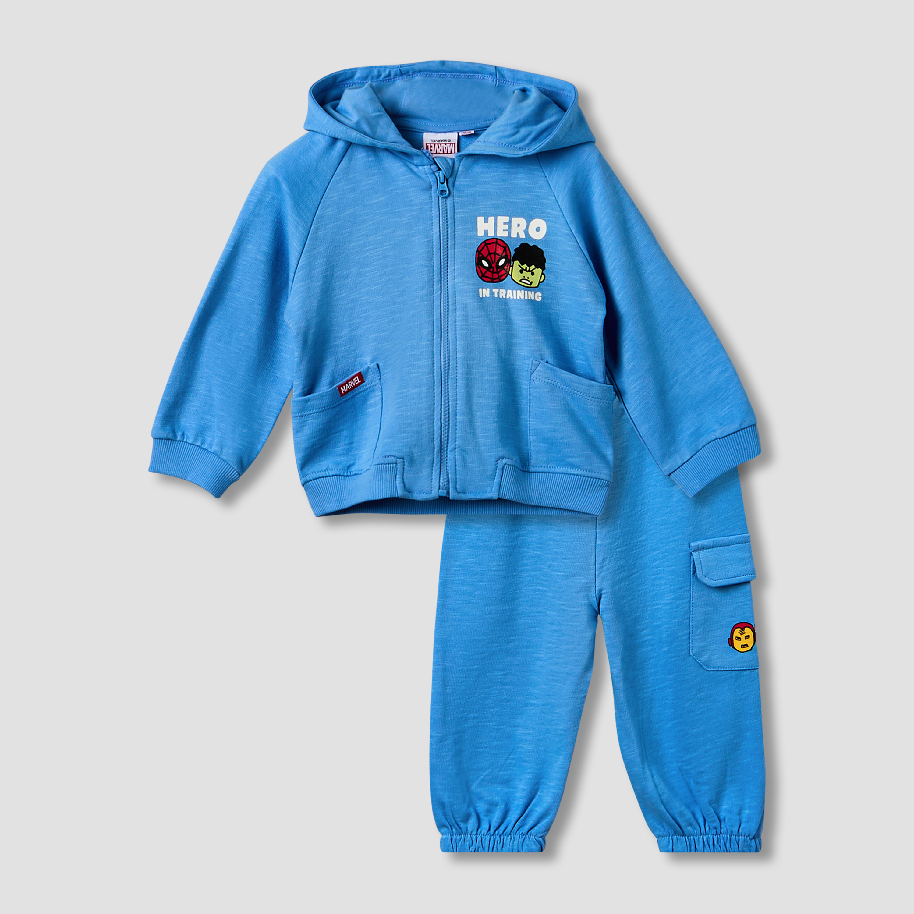 طقم سويت شيرت بقبعة وبنطلون رياضي بطبعات أفنجرز-baby-boys-clothing-setsandcoords-image-1