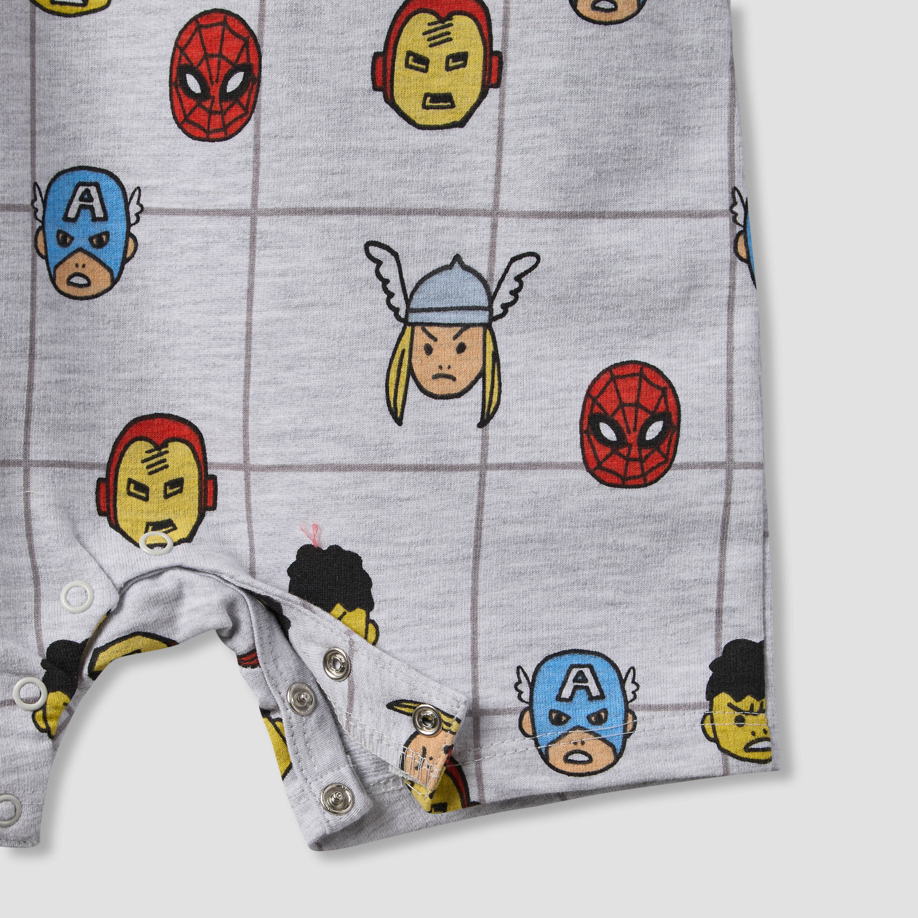 Crew Neck Short Sleeves T-shirt and Dungaree Set with Avengers Print-baby-boys-clothing-setsandcoords-image-7