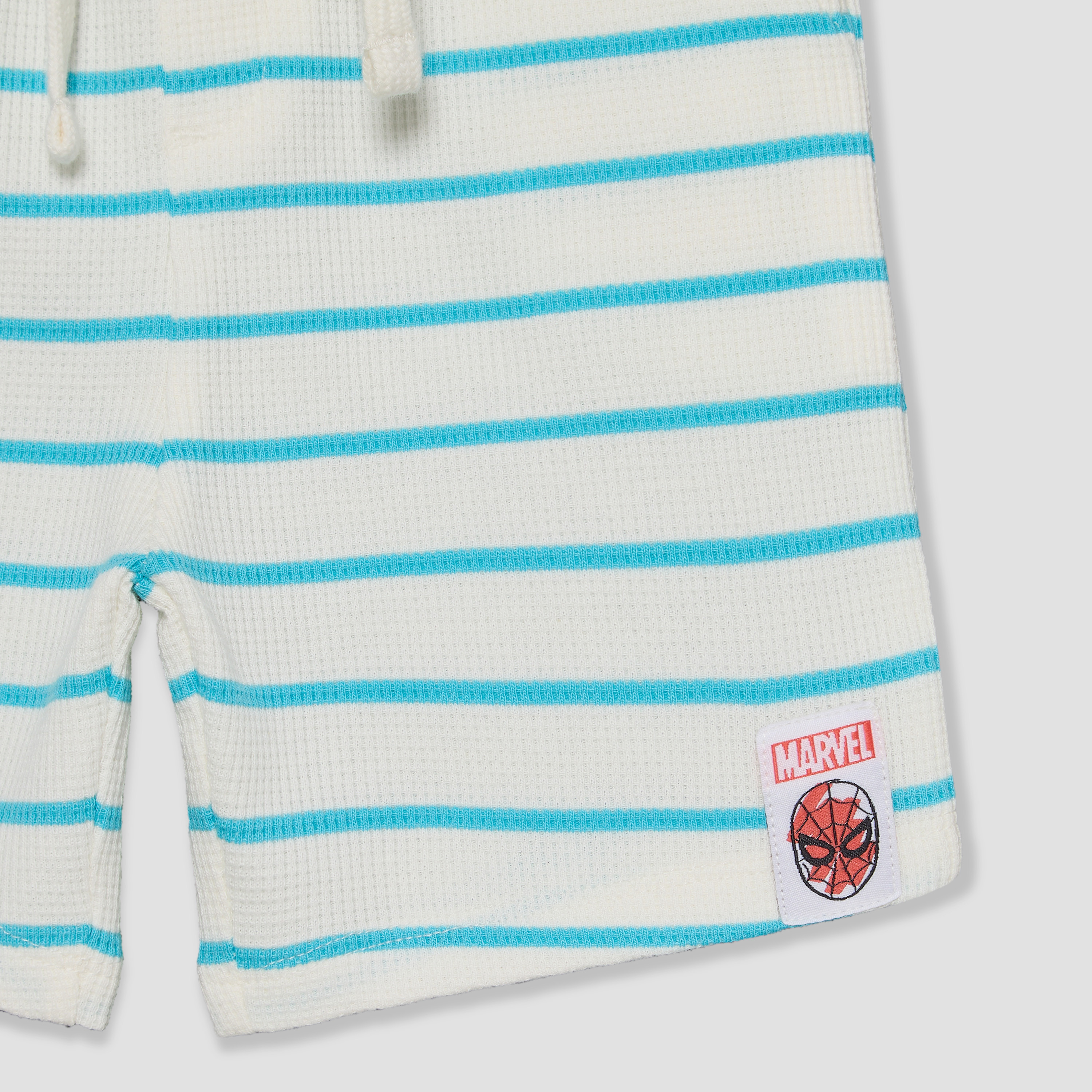 Henley Neck Short Sleeves T-shirt and Shorts Set with Avengers Print-baby-boys-clothing-setsandcoords-image-10