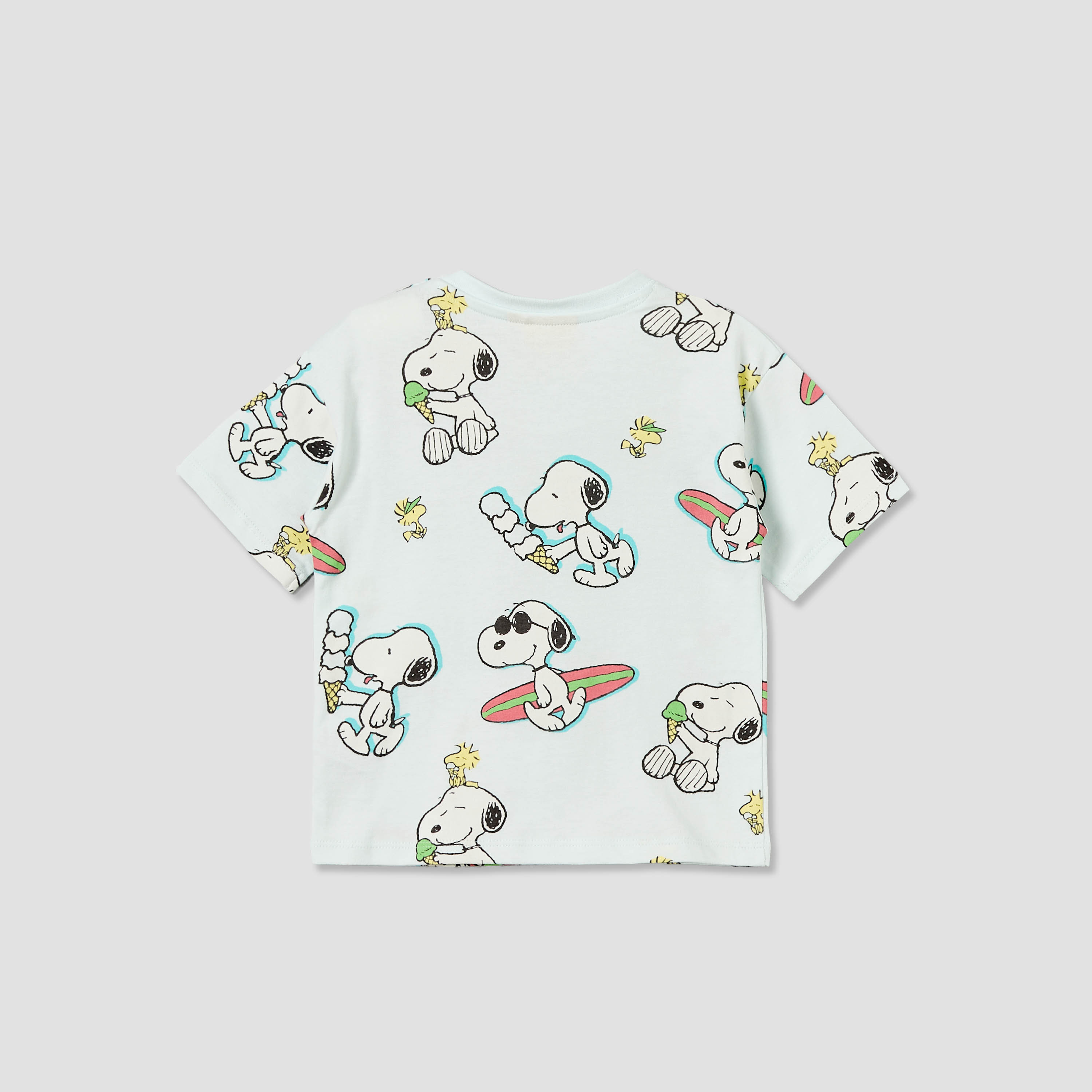 Crew Neck Short Sleeves T-shirt with Snoopy Print-baby-boys-clothing-tshirtsandpolos-image-3
