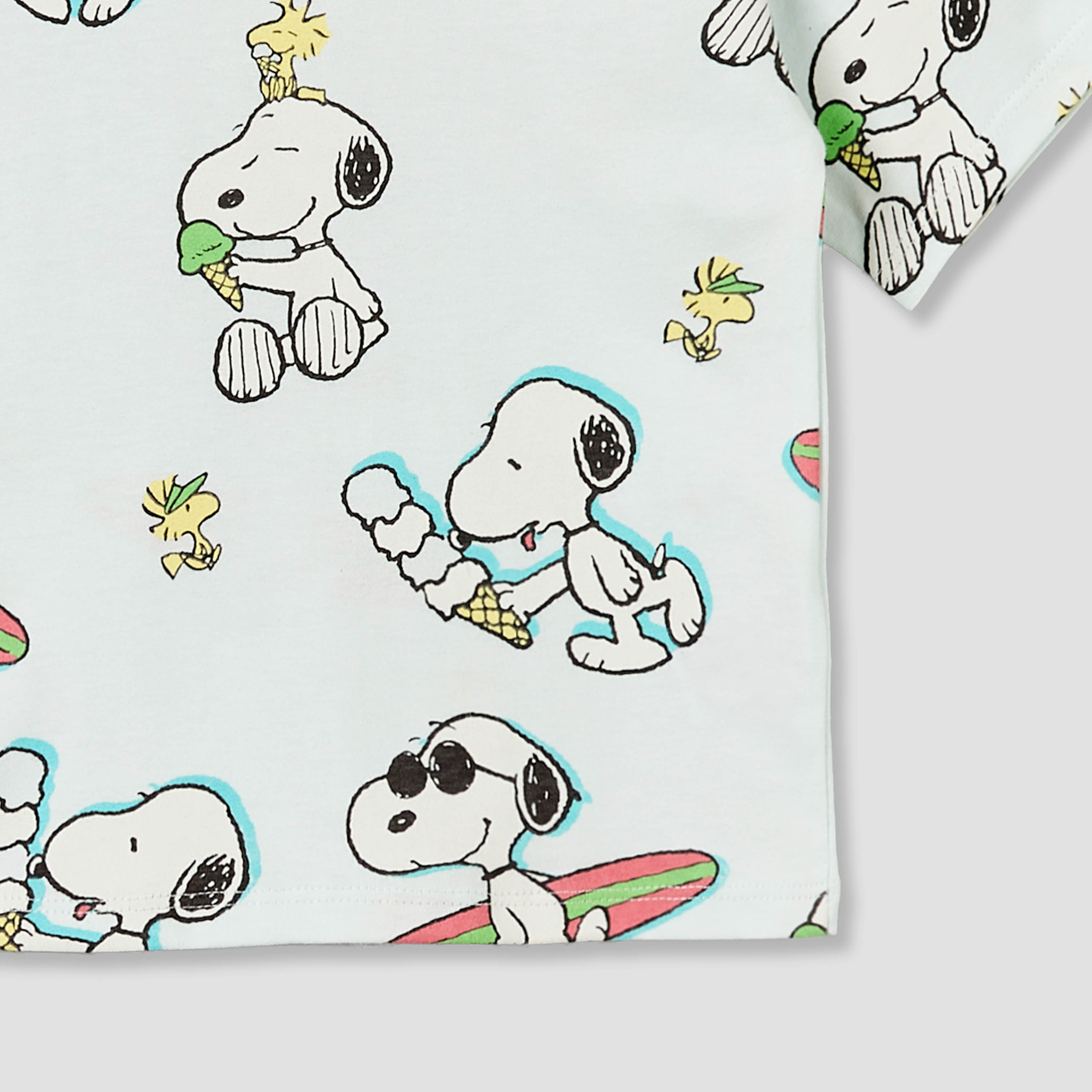 Crew Neck Short Sleeves T-shirt with Snoopy Print-baby-boys-clothing-tshirtsandpolos-image-5