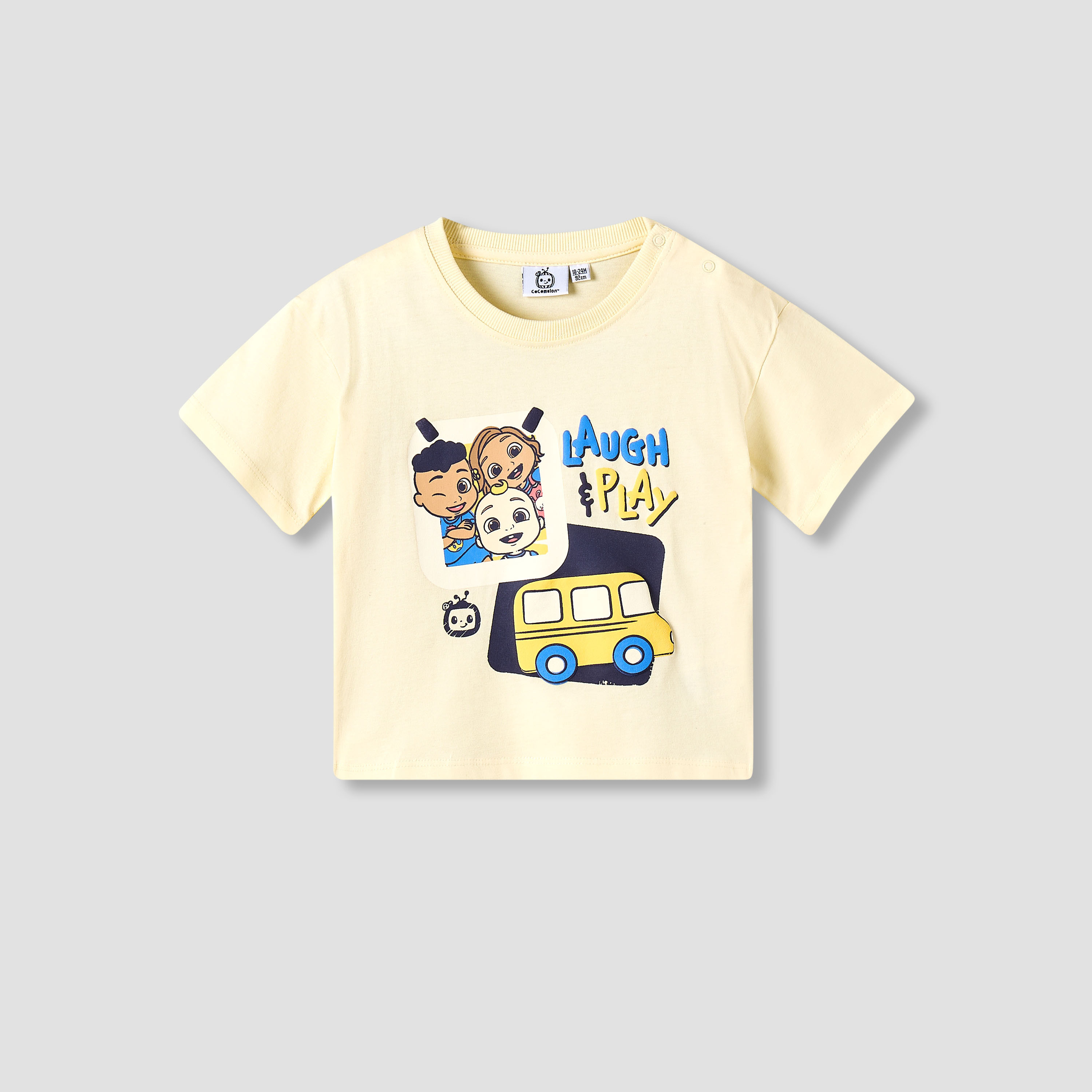 MoonBug Crew Neck Short Sleeves T-shirt and Shorts Set with Cocomelon Print-baby-boys-clothing-setsandcoords-image-3