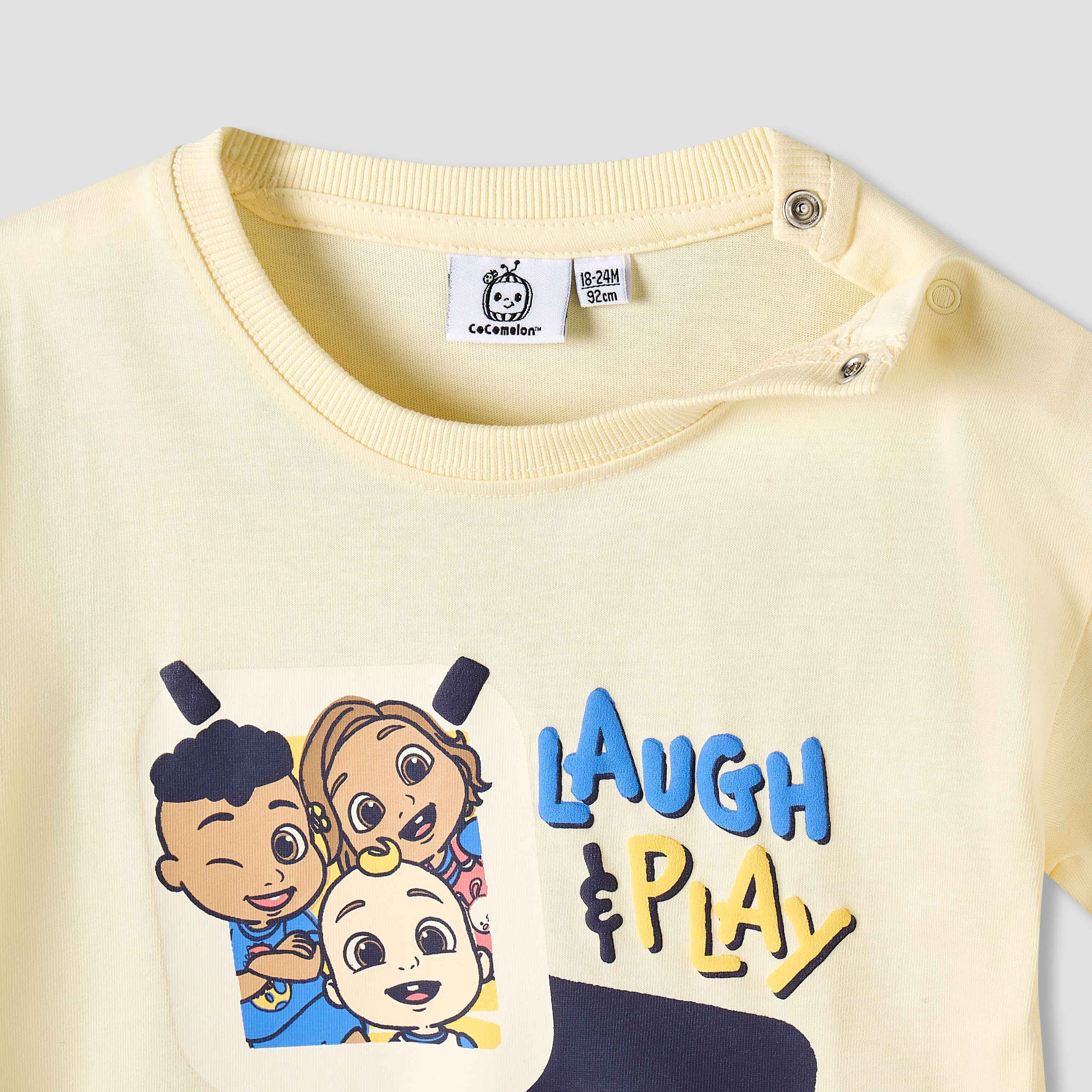 MoonBug Crew Neck Short Sleeves T-shirt and Shorts Set with Cocomelon Print-baby-boys-clothing-setsandcoords-image-5