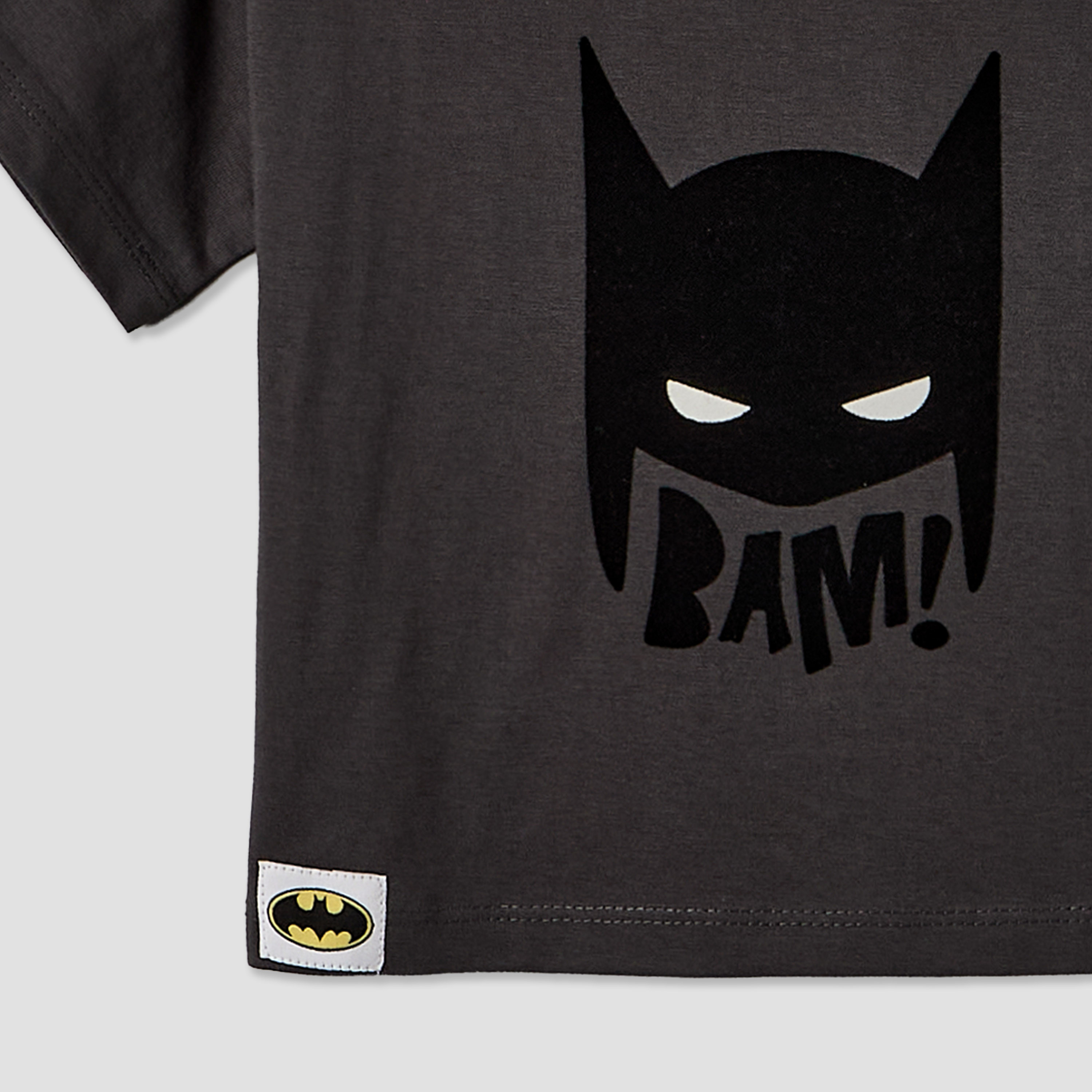 Crew Neck Short Sleeves T-shirt and Shorts Set with Batman Print-baby-boys-clothing-setsandcoords-image-6