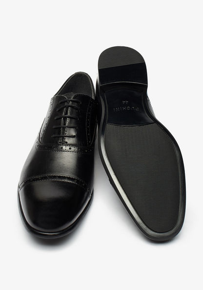 Duchini Men's Solid Oxford Shoes