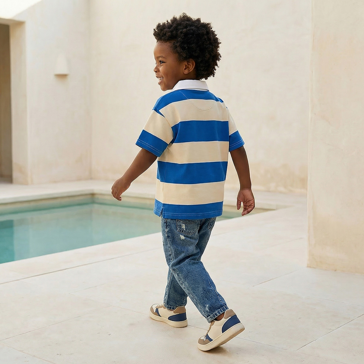 Juniors Collared Short Sleeves Polo T-shirt with Stripes-boys-clothing-tshirtsandpolos-image-3